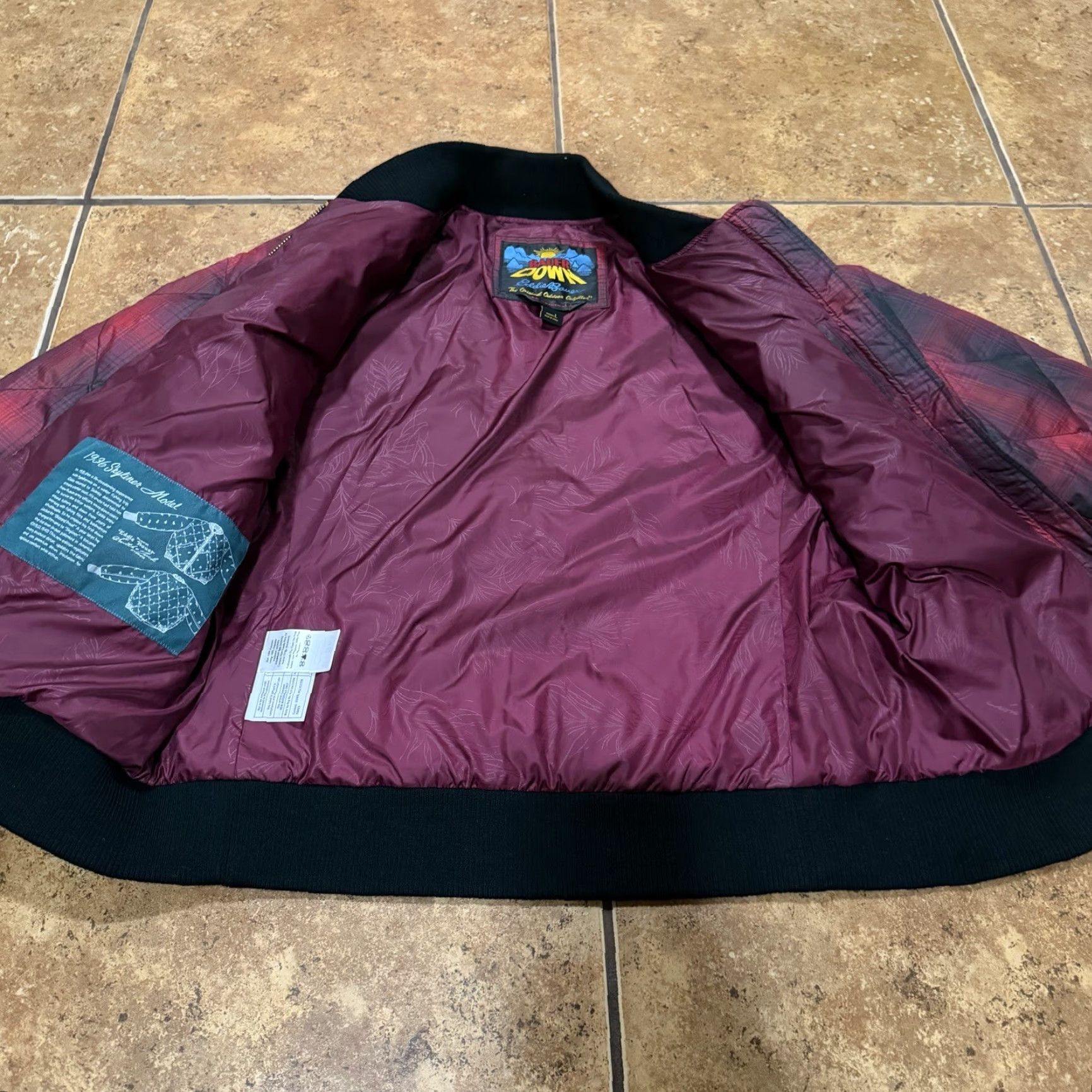 Eddie Bauer Eddie Bauer Down Jacket 1936 Skyliner Model Red Plaid Quilted Large Puffer Jacket Size L / US 10 / IT 46 - 7 Thumbnail
