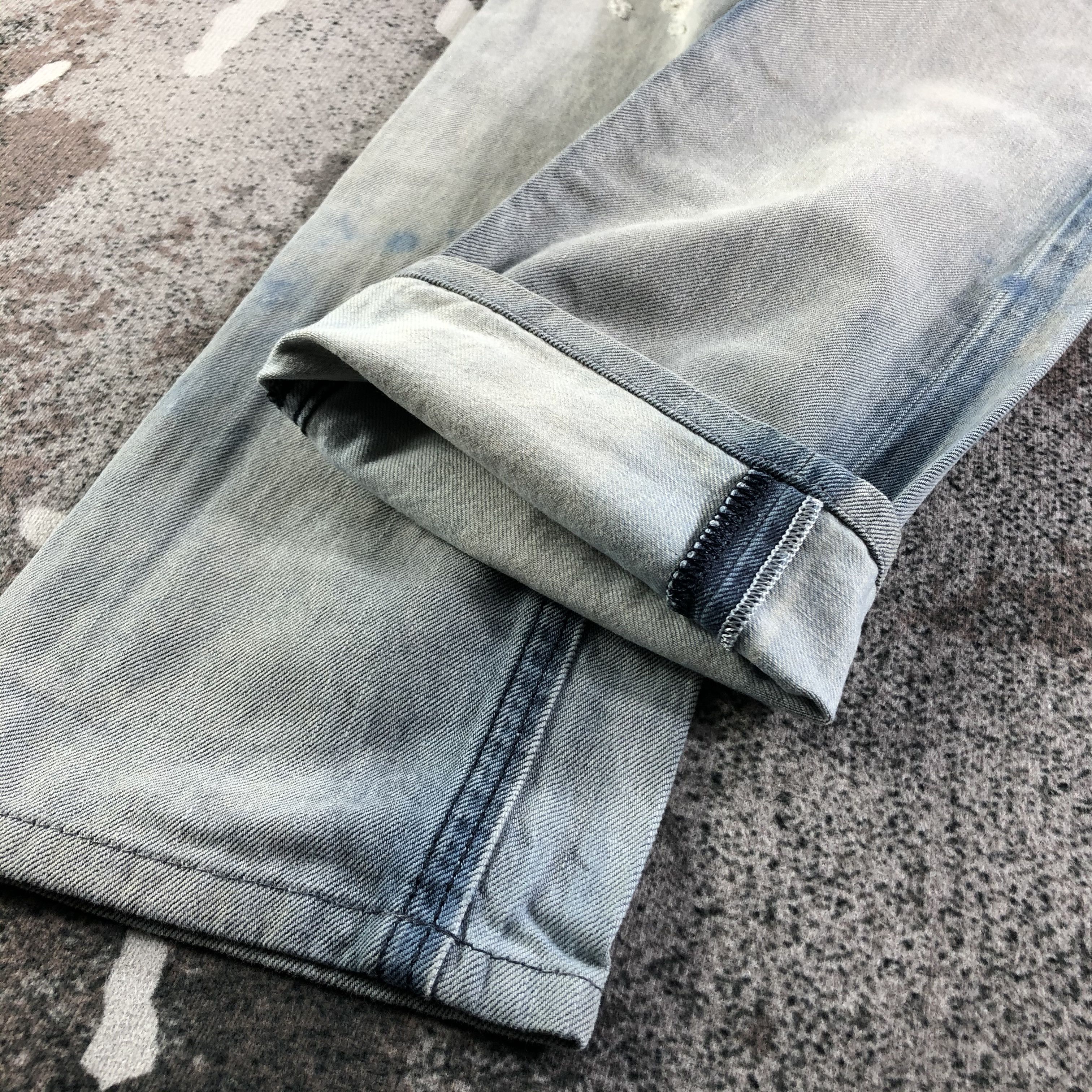 Diesel Distress Diesel Jeans Faded Blue Denim KJ2397 Size US 26 / EU 42 - 6 Thumbnail