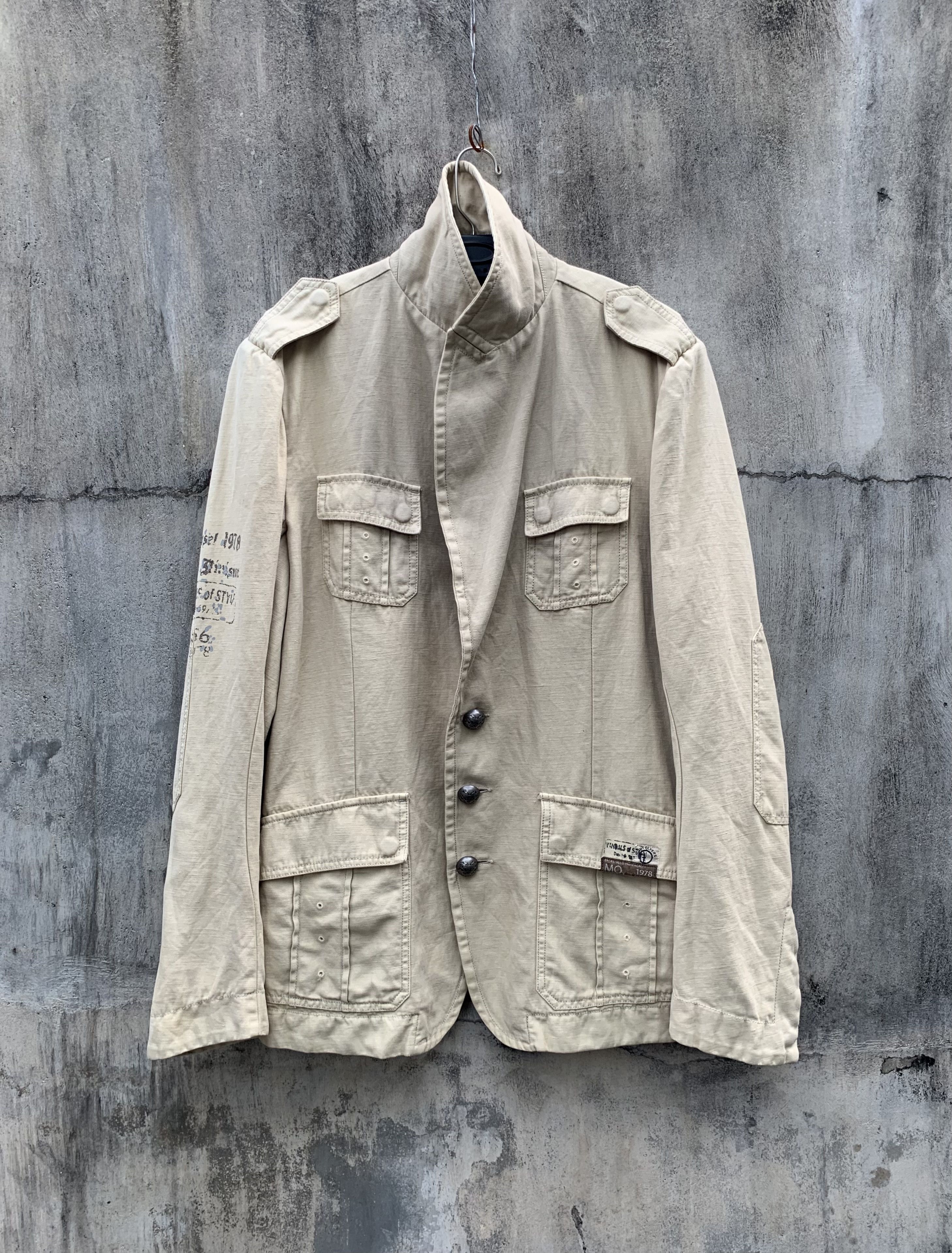 Diesel y2k Diesel Fighters Squadron Vandalism Buttons Blazer Jacket Size US M / EU 48-50 / 2 - 11 Thumbnail