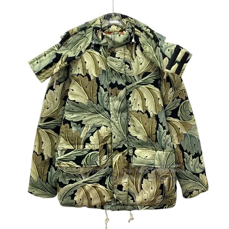 Loewe Loewe Green Floral All-Over Printed Cotton Hooded Long-Sle Size M / US 6-8 / IT 42-44 - 1 Thumbnail