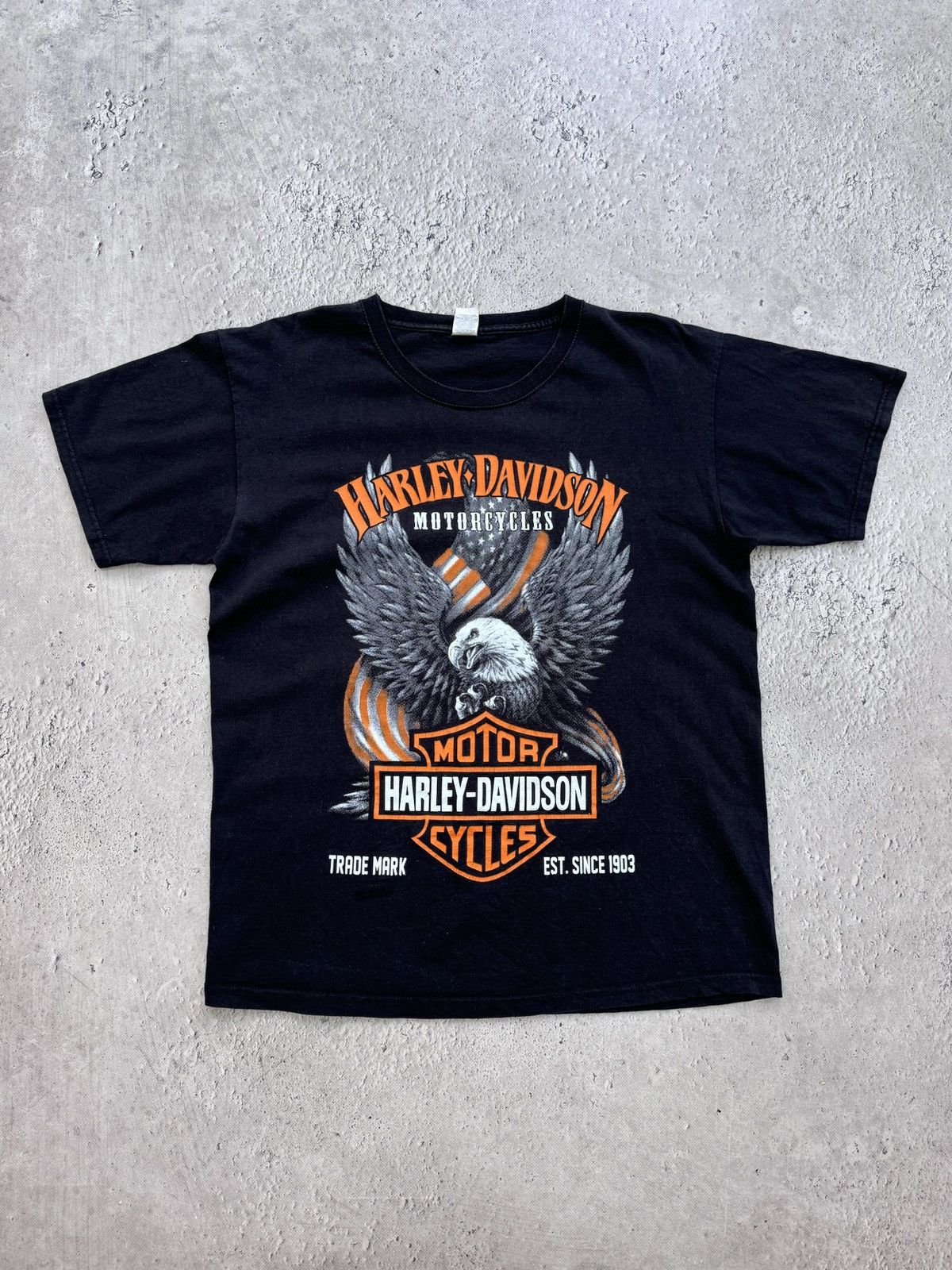 Harley Davidson × Vintage Vintage Harley Davidson eagles lightning long sleeve t shirt Size US L / EU 52-54 / 3 - 1 Thumbnail