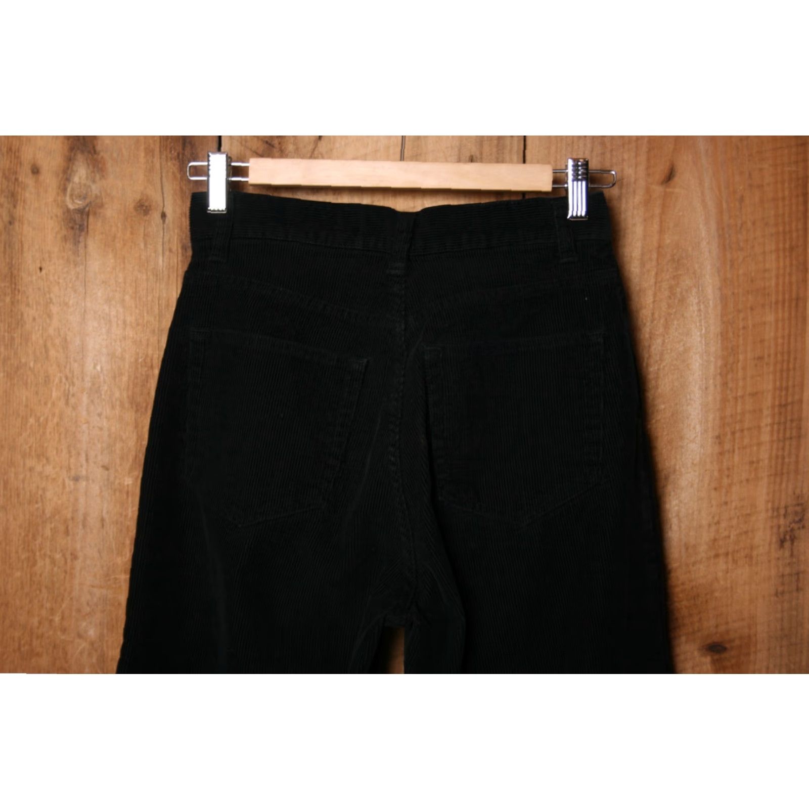 Eddie Bauer VINTAGE Eddie Bauer Tapered High-Rise Black Corduroy Pants Sz. 6 (Measure 25x30) Womens Size 42" / US 20 - 4 Thumbnail