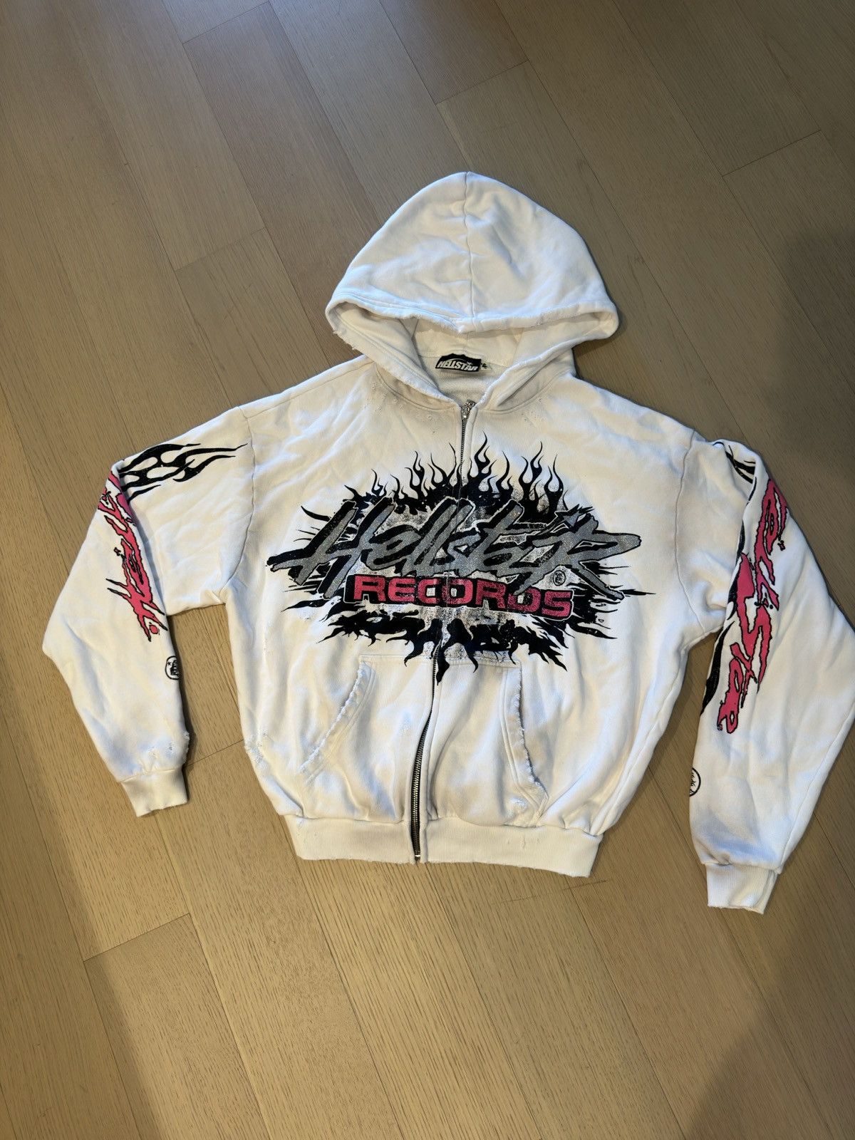 HELLSTAR Hellstar glitter records hoodie | Grailed
