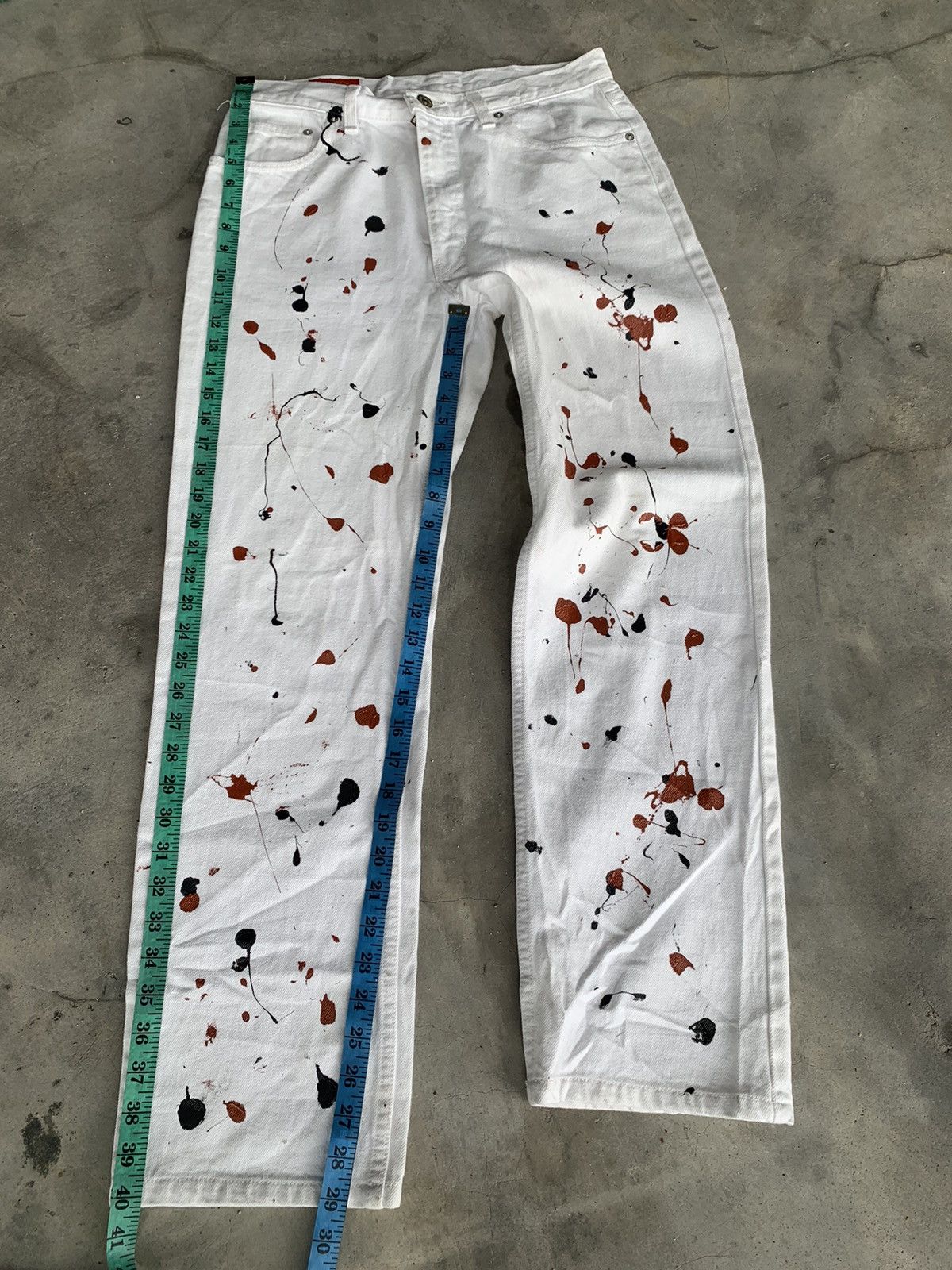 Edwin 80s EDWIN MADE IN USA 🇺🇸 CUSTOM DIRTY PAINTER. Size US 31 - 8 Thumbnail