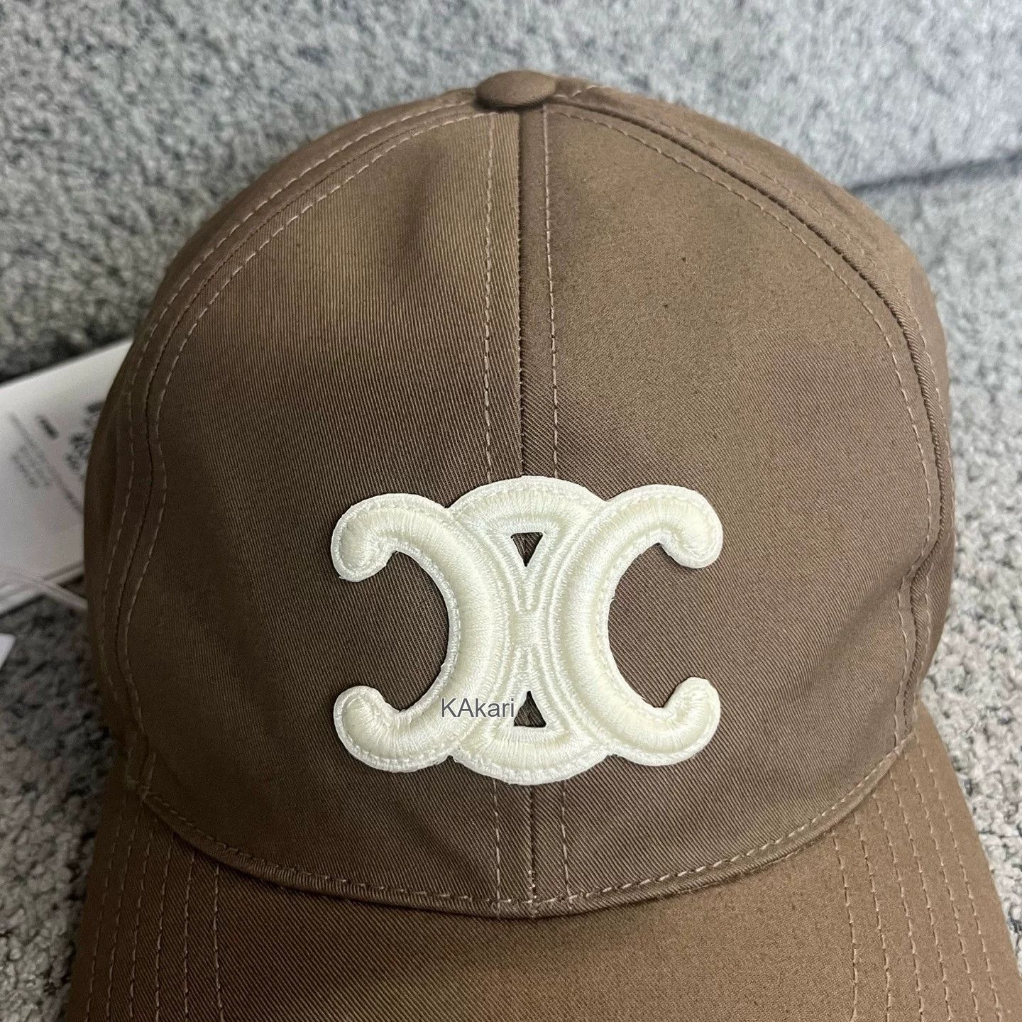 Celine Celine Brown Letter Decor Sun Visor Cap Size ONE SIZE - 1 Thumbnail