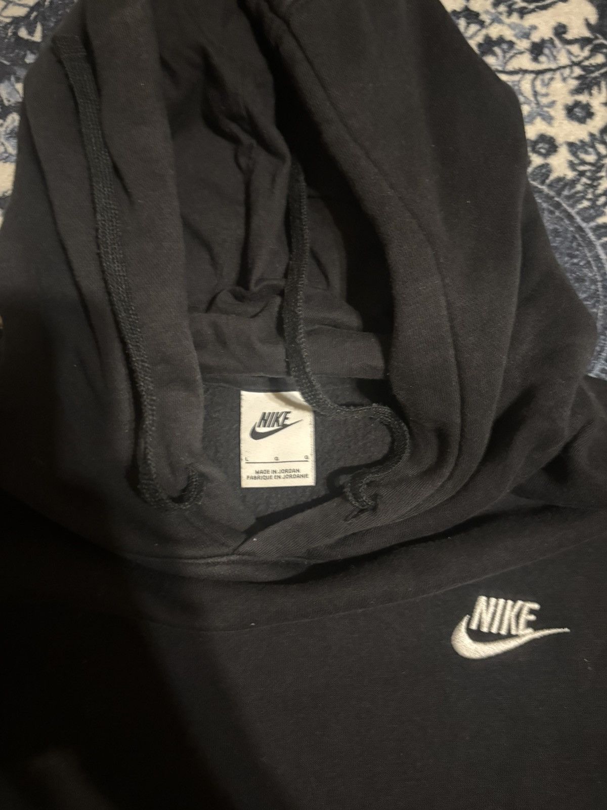 Nike Black Nike Pullover Hoodie Size US S / EU 44-46 / 1 - 2 Thumbnail