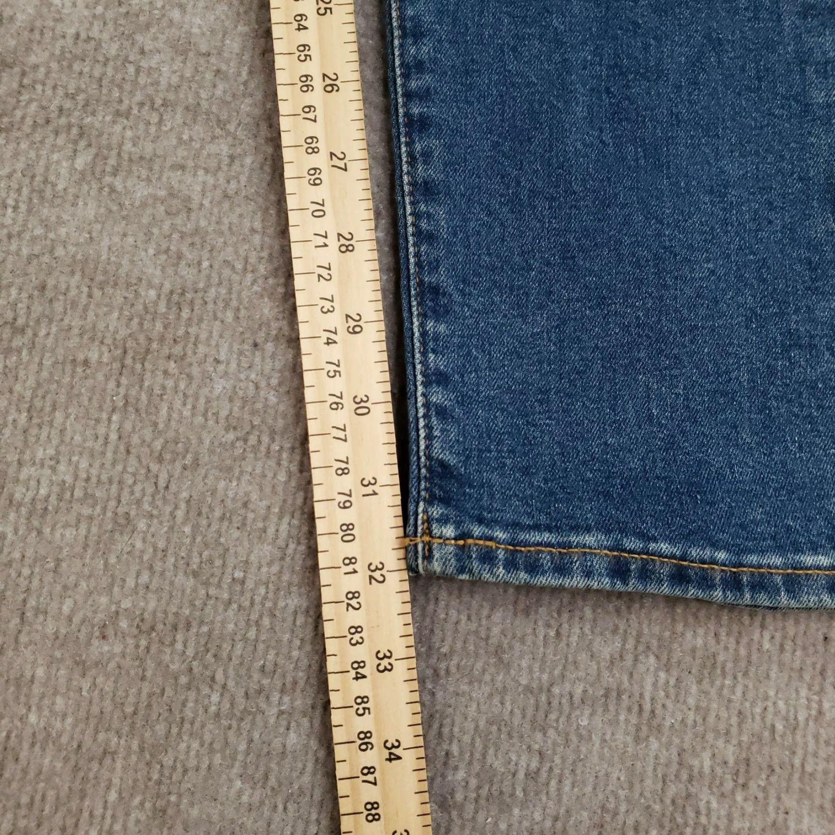 Lucky Brand VINTAGE Lucky Brand Jeans Mens 31x32 Slim Fit Blue Denim Casual Stretch 90s Mens Size US 31 - 3 Thumbnail