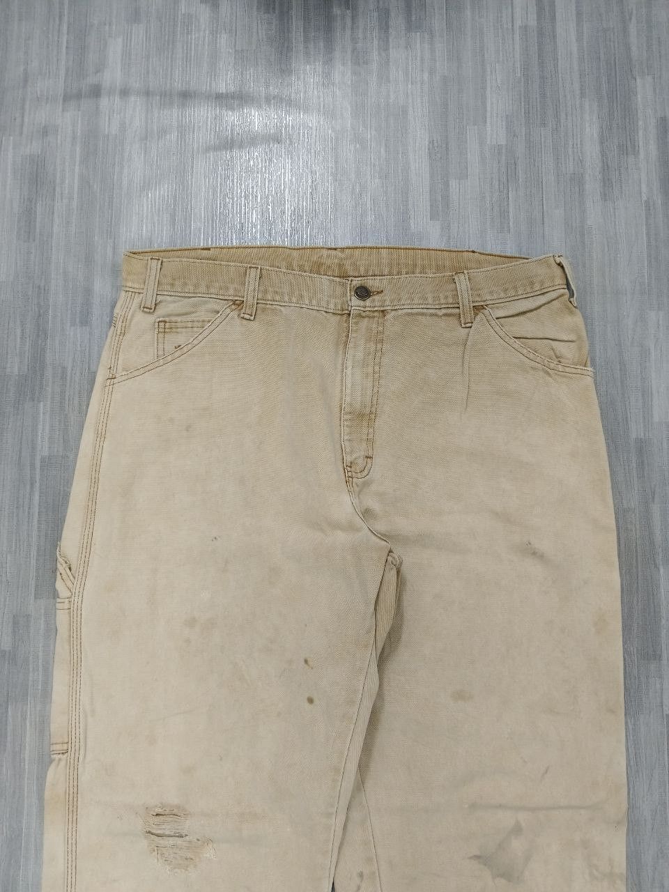 Vintage SICK DICKIES CARPENTER DISTRESSED DENIM PANTS Size US 34 / EU 50 - 4 Thumbnail