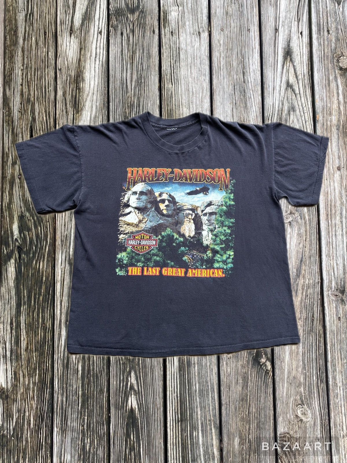 Vintage Vintage 1987 Harley Davidson Mt. Rushmore Shirt | Grailed