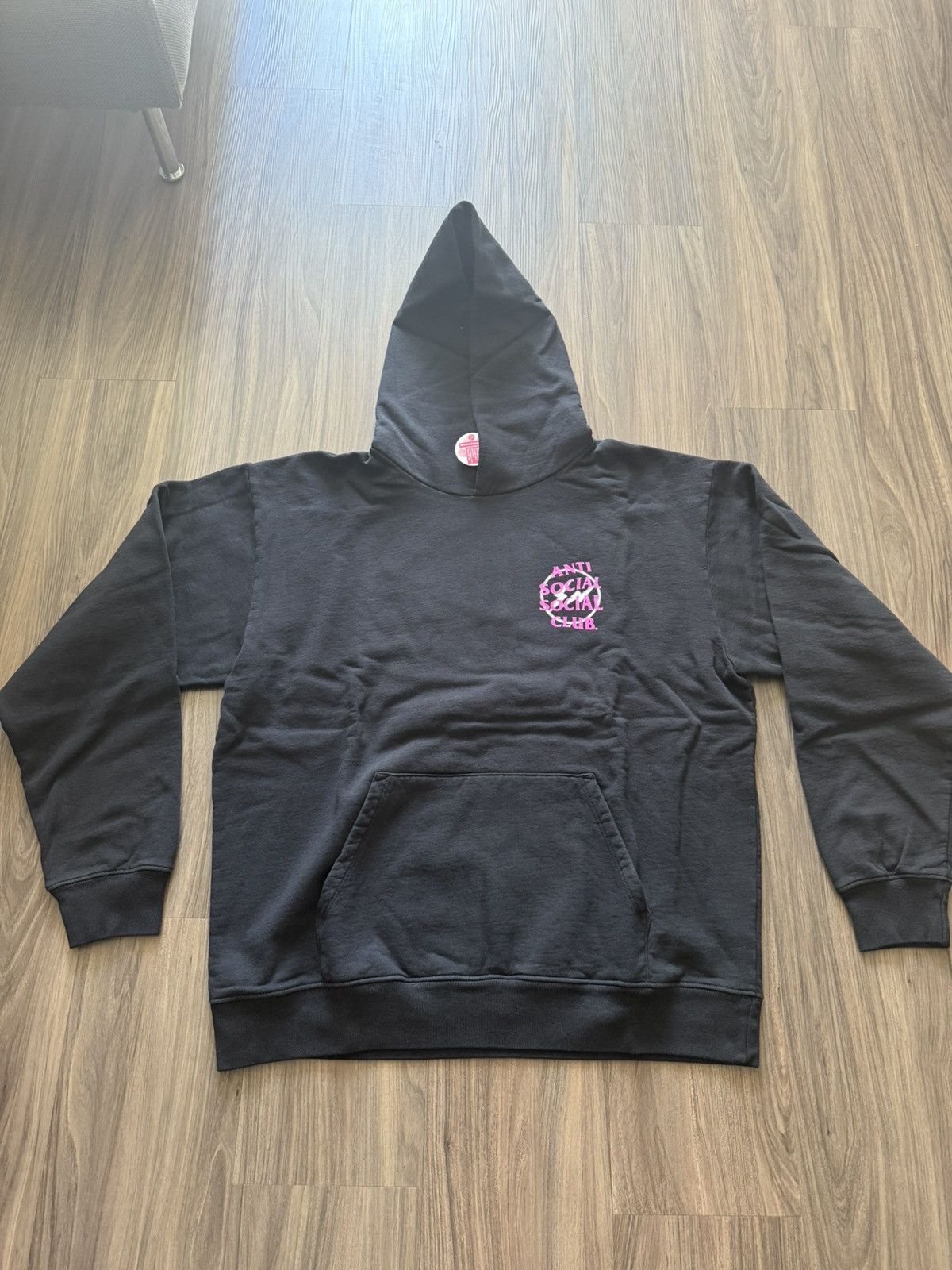 Anti Social Social Club × Fragment Design Anti Social Social Club x Fragment Hoodie Black Pink XL Size US XL / EU 56 / 4 - 1 Thumbnail