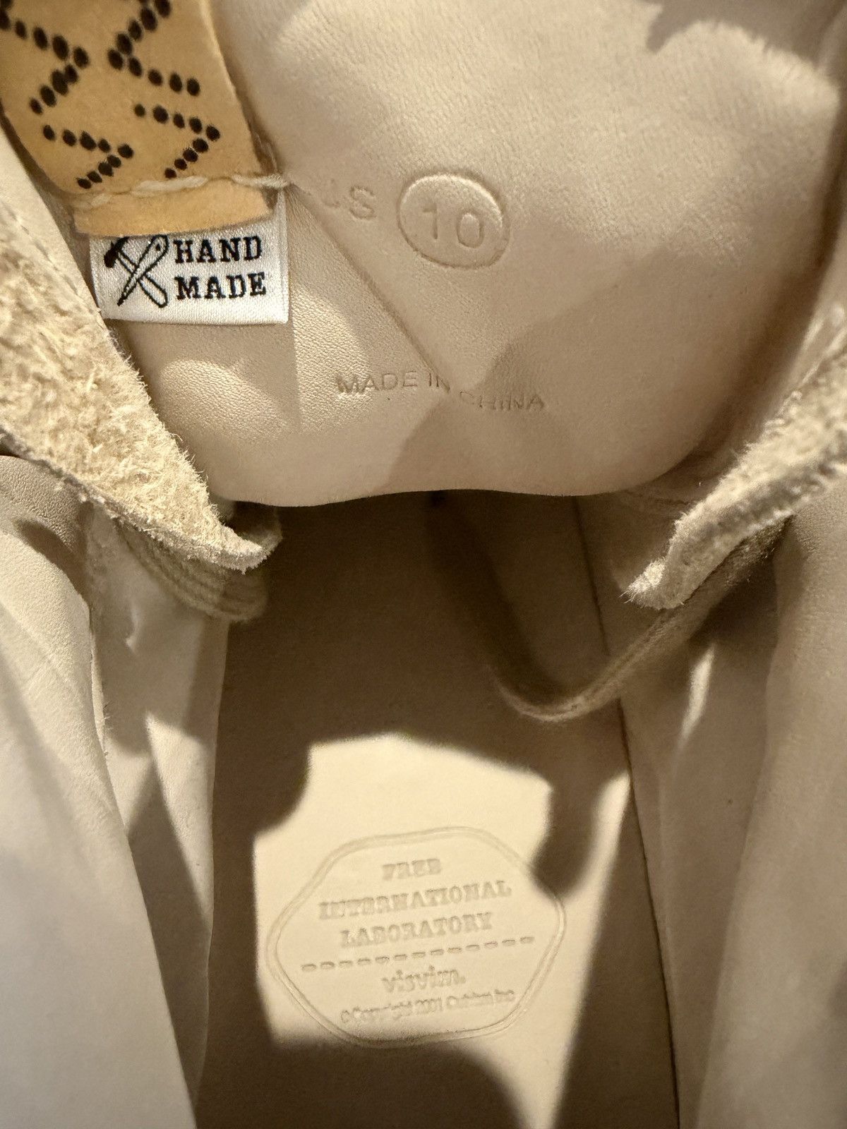 Visvim Zephyr Hi Top G Patten Ivory Sneakers Size US 10 / EU 43 - 5 Thumbnail