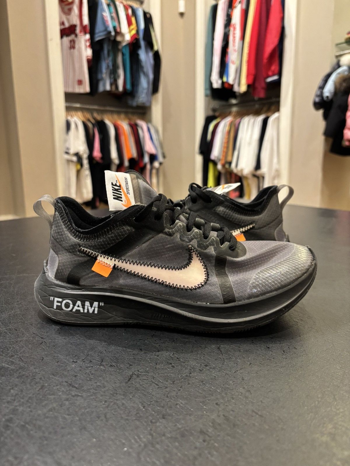 Nike × Off-White Nike X Off-White Zoom Fly Size US 6 / EU 39 - 1 Thumbnail