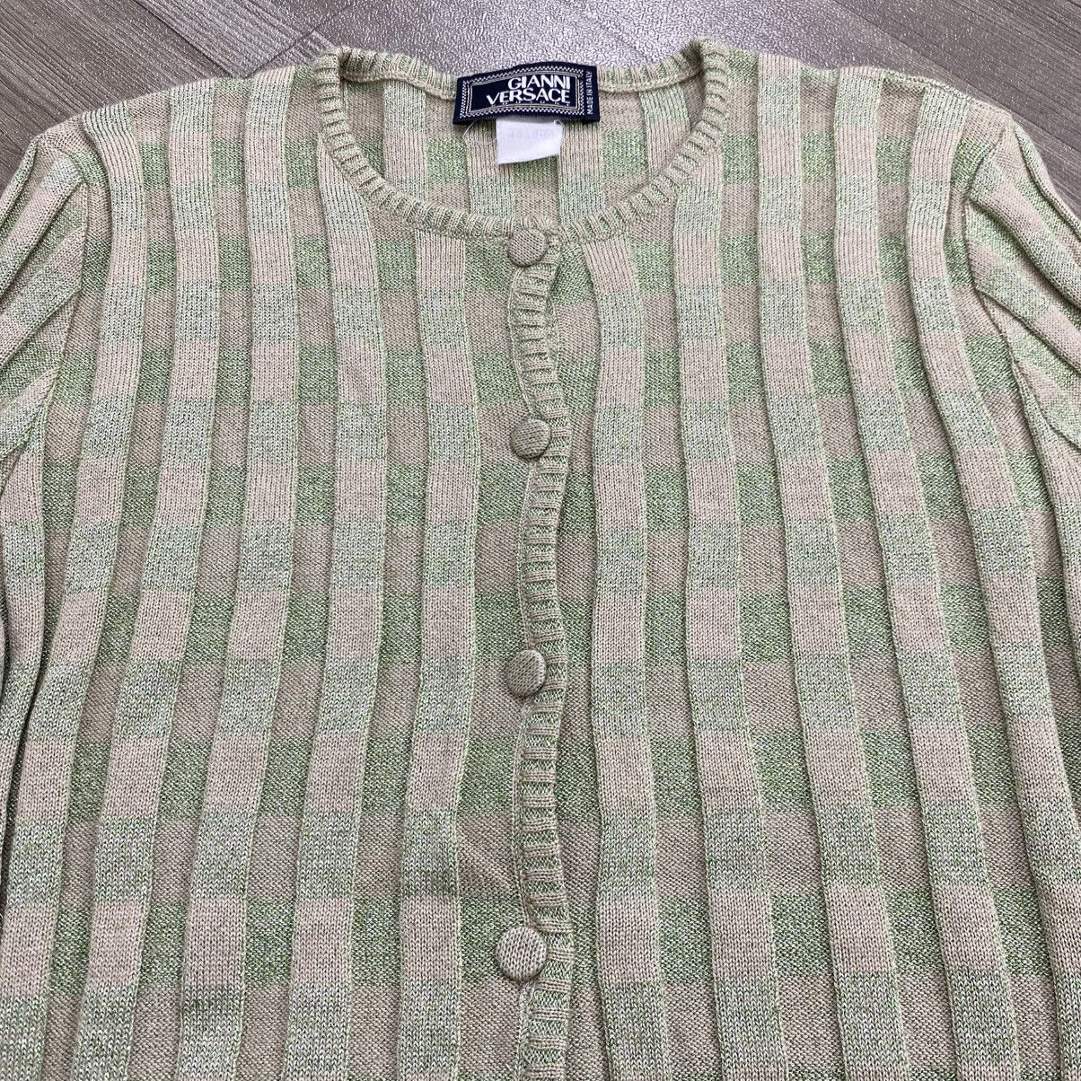 Versace Vintage Gianni Versace Italy Knit Cardigans Italian Design Size US S / EU 44-46 / 1 - 3 Thumbnail