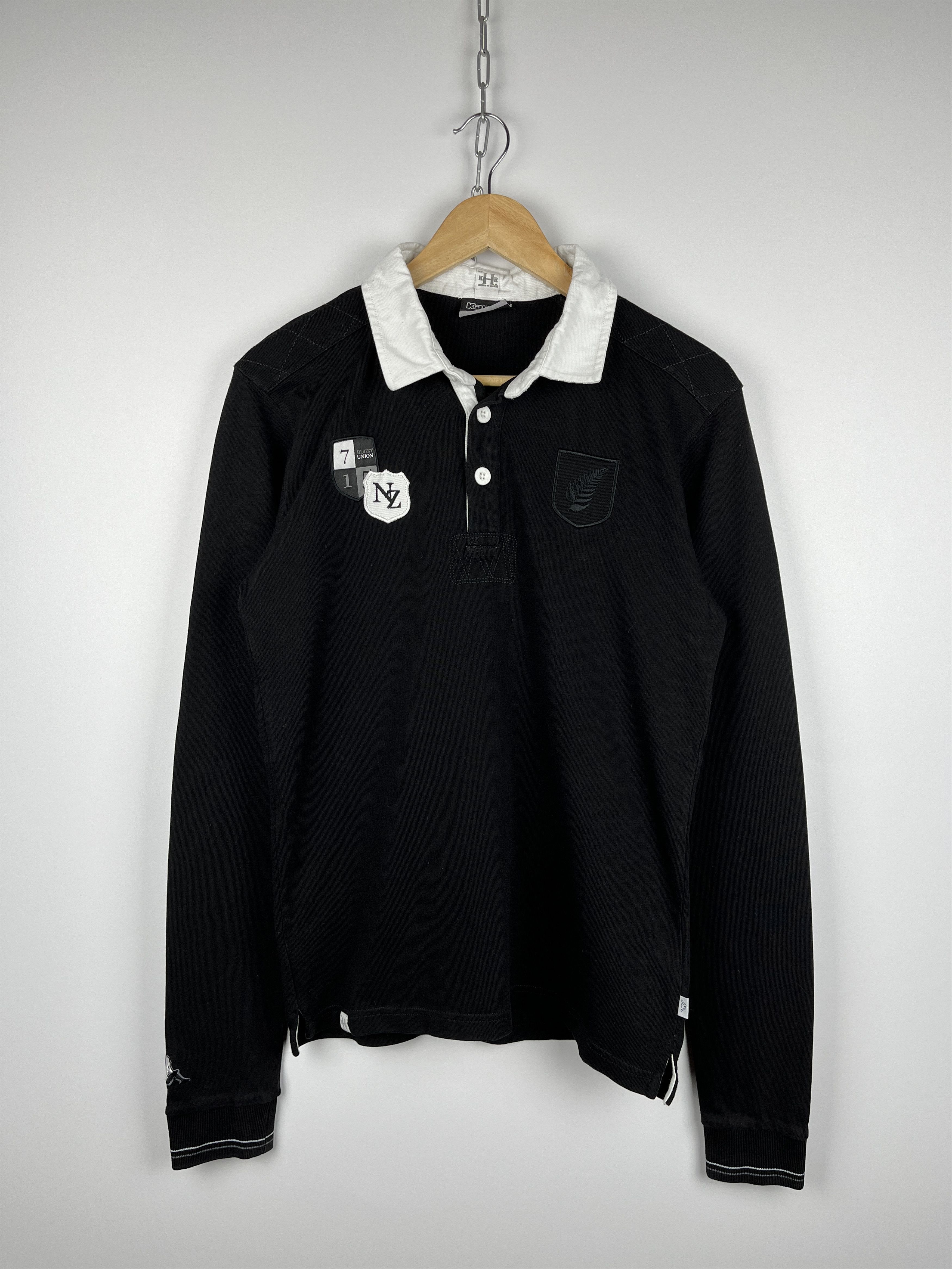 Canterbury of New Zealand × Kappa Kappa NZ New Zealand Rugby Union # 12 Polo Long Sleeve Shirt Size US S / EU 44-46 / 1 - 2 Thumbnail