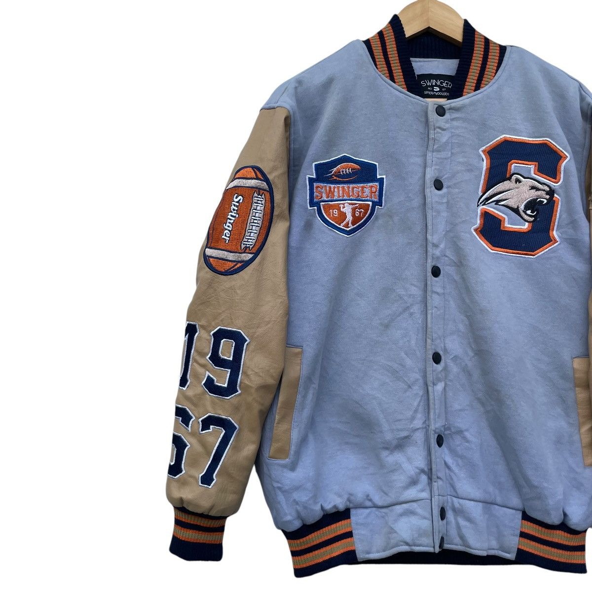 Canterbury of New Zealand × NHL Japanese Brand Swinger Varsity Brave Heart Rugby Jacket Size US S / EU 44-46 / 1 - 3 Thumbnail