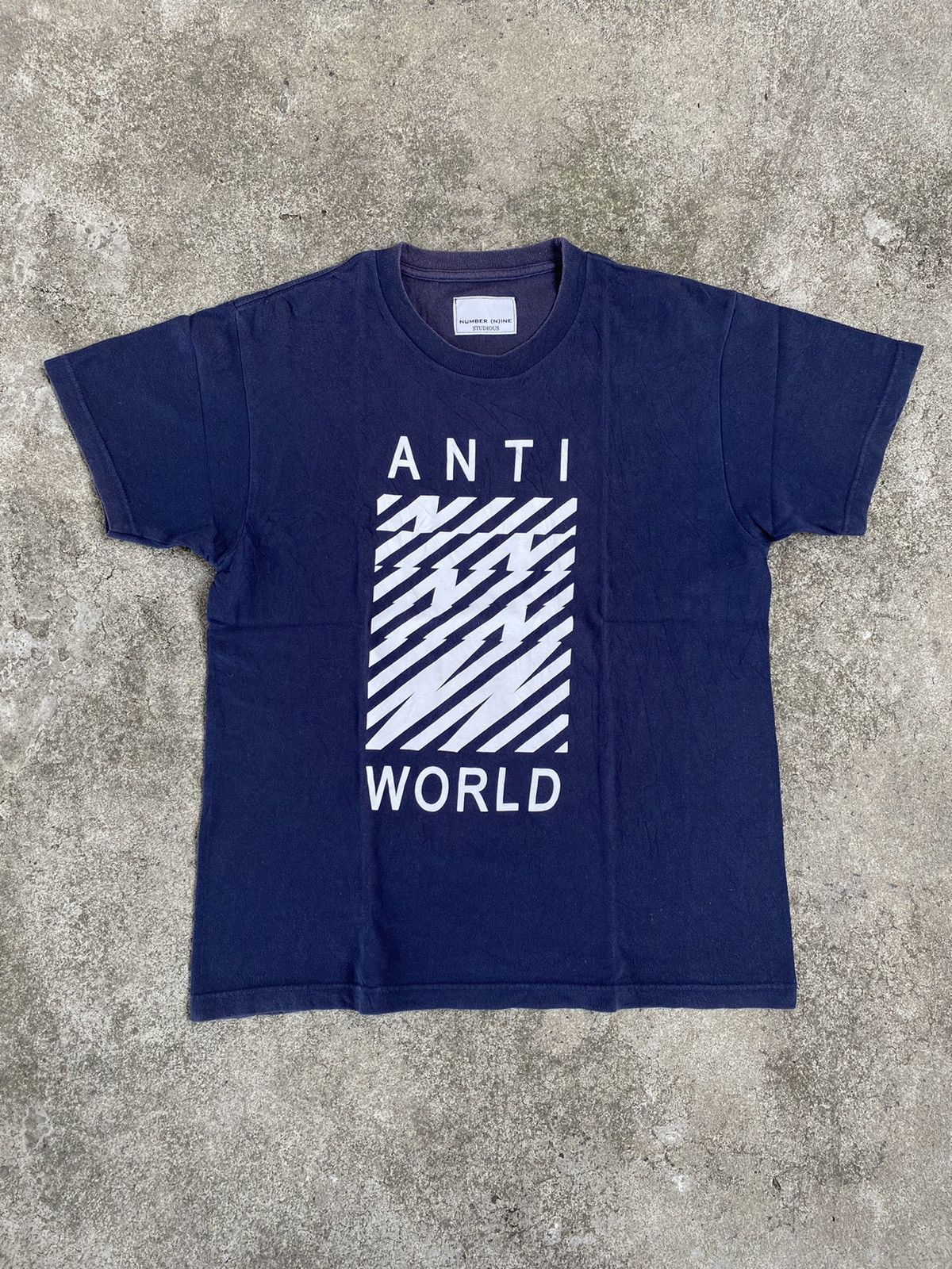 Number (N)ine × Takahiromiyashita The Soloist. NUMBER (N)INE STUDIOUS "ANTI WORLD" T-shirt Size US M / EU 48-50 / 2 - 1 Thumbnail