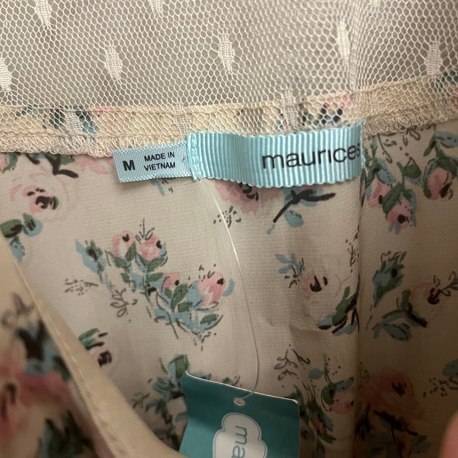 Other NWT Maurices Lightweight Mesh Ruffle Dress Medium Floral Size M / US 6-8 / IT 42-44 - 6 Thumbnail