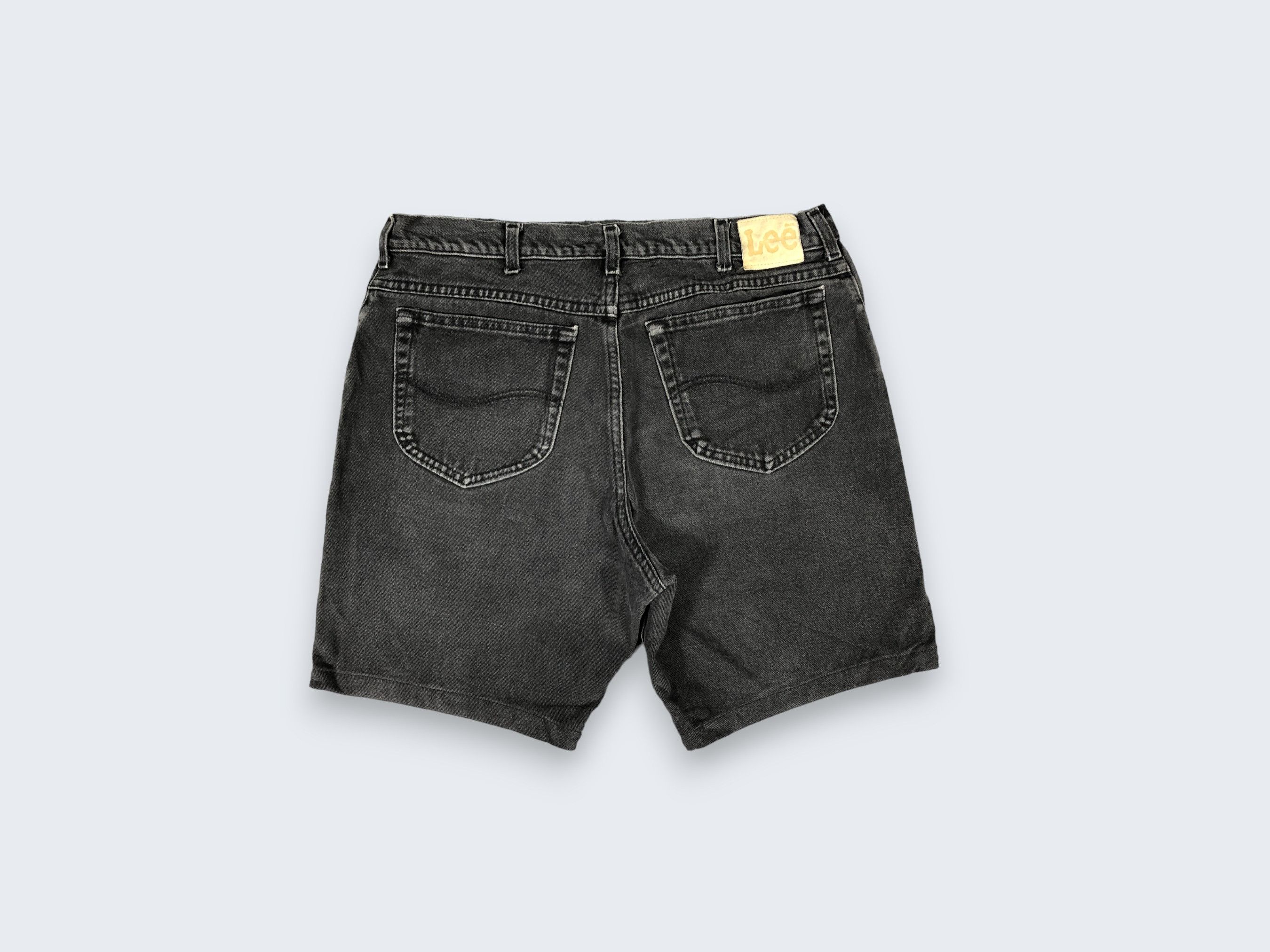 Lee × Vintage Vintage Lee Faded Black Short Jeans L839 Size US 37 - 2 Thumbnail