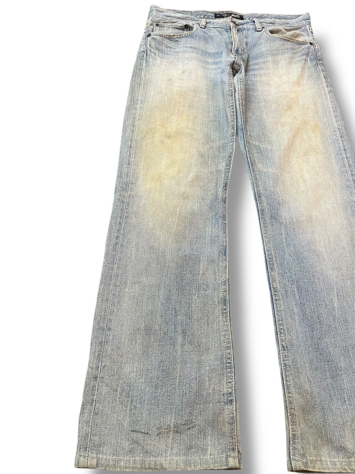 Uniqlo Vintagw Uniqlo Slim Fit Shoe Cut Faded Denim Size US 32 / EU 48 - 4 Thumbnail