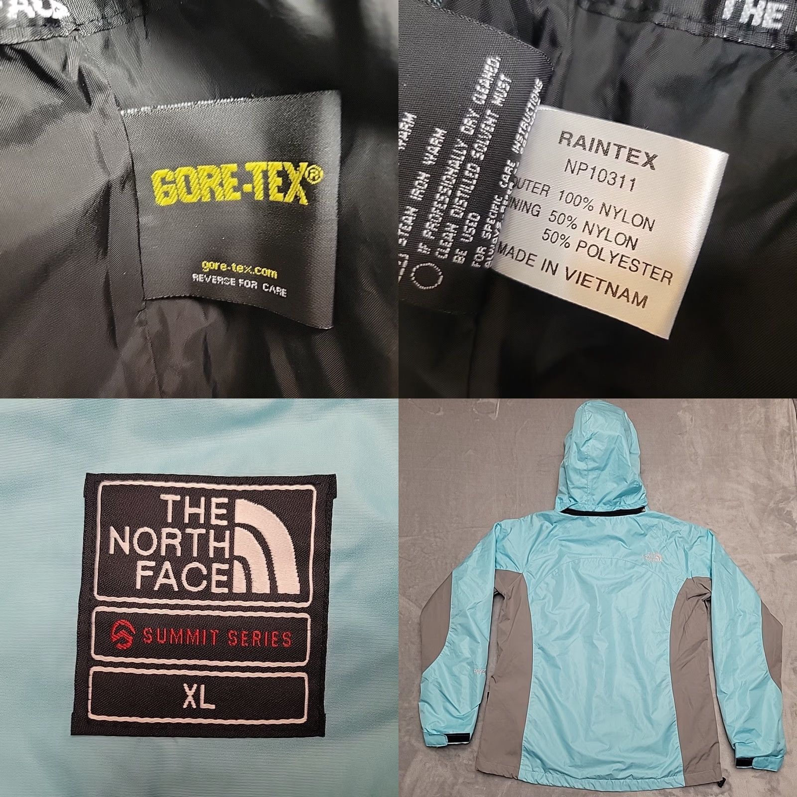 The North Face The North Face Summit Series Jacket Womens XL Blue Gray Raintex Waterproof Shell All Seasons Full Zip Soft Shell Wind-Resistant Logo Size XL / US 12-14 / IT 48-50 - 8 Thumbnail