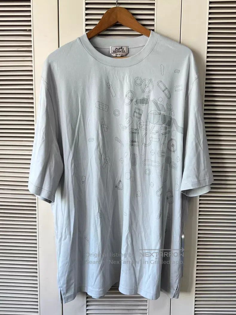 Hermes Hermes Men's Short Sleeve T-Shirt Size US XL / EU 56 / 4 - 1 Thumbnail