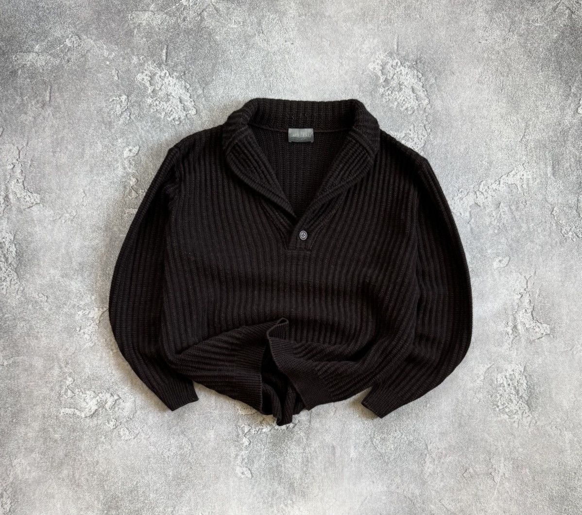 Carlo Colucci Carlo Colucci 54size brown sweater knitwear jumper pullover Size US XL / EU 56 / 4 - 1 Thumbnail