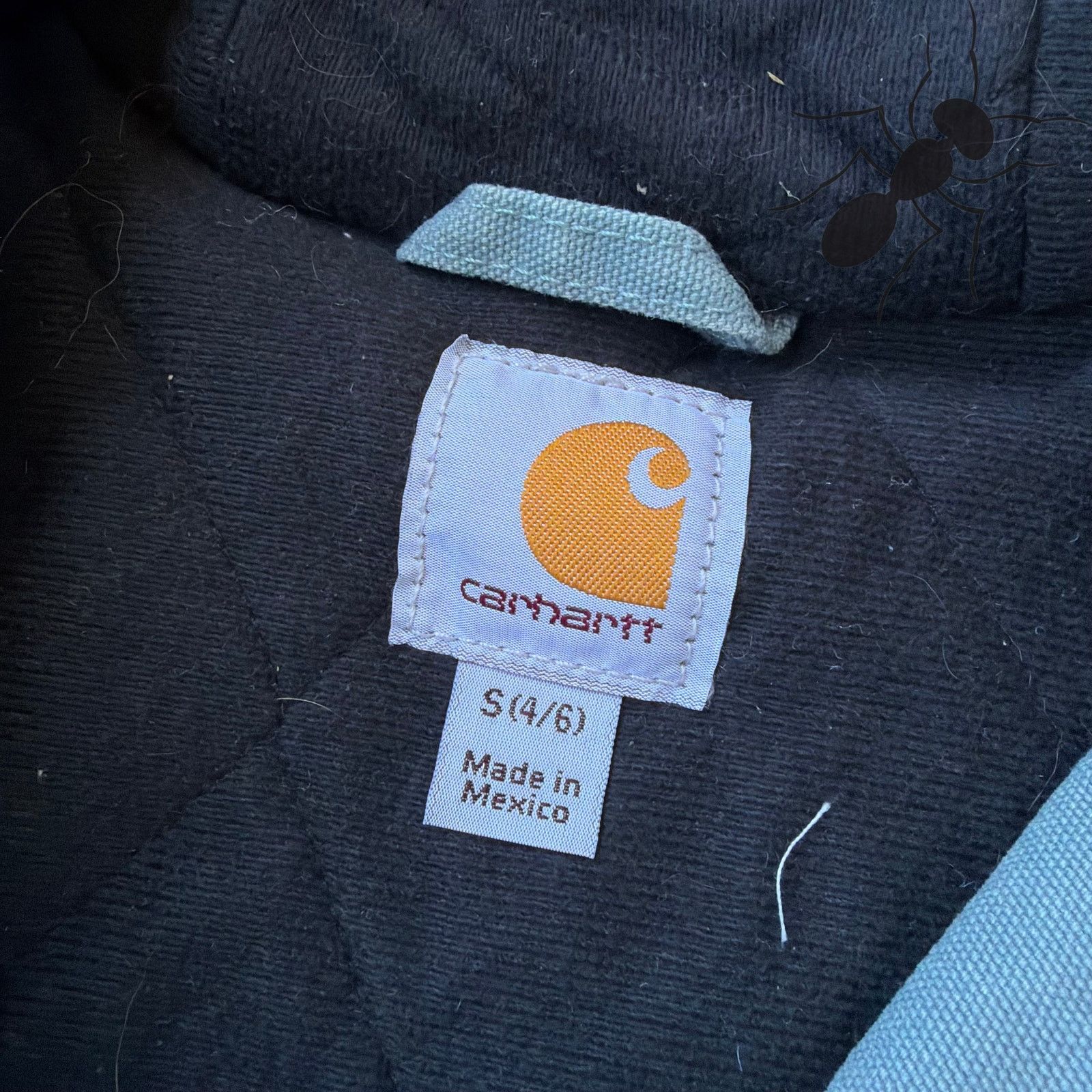 Carhartt × Vintage Carhartt WOMENS WJ130 Light blue hooded work wear jacket Size US S / EU 44-46 / 1 - 9 Thumbnail
