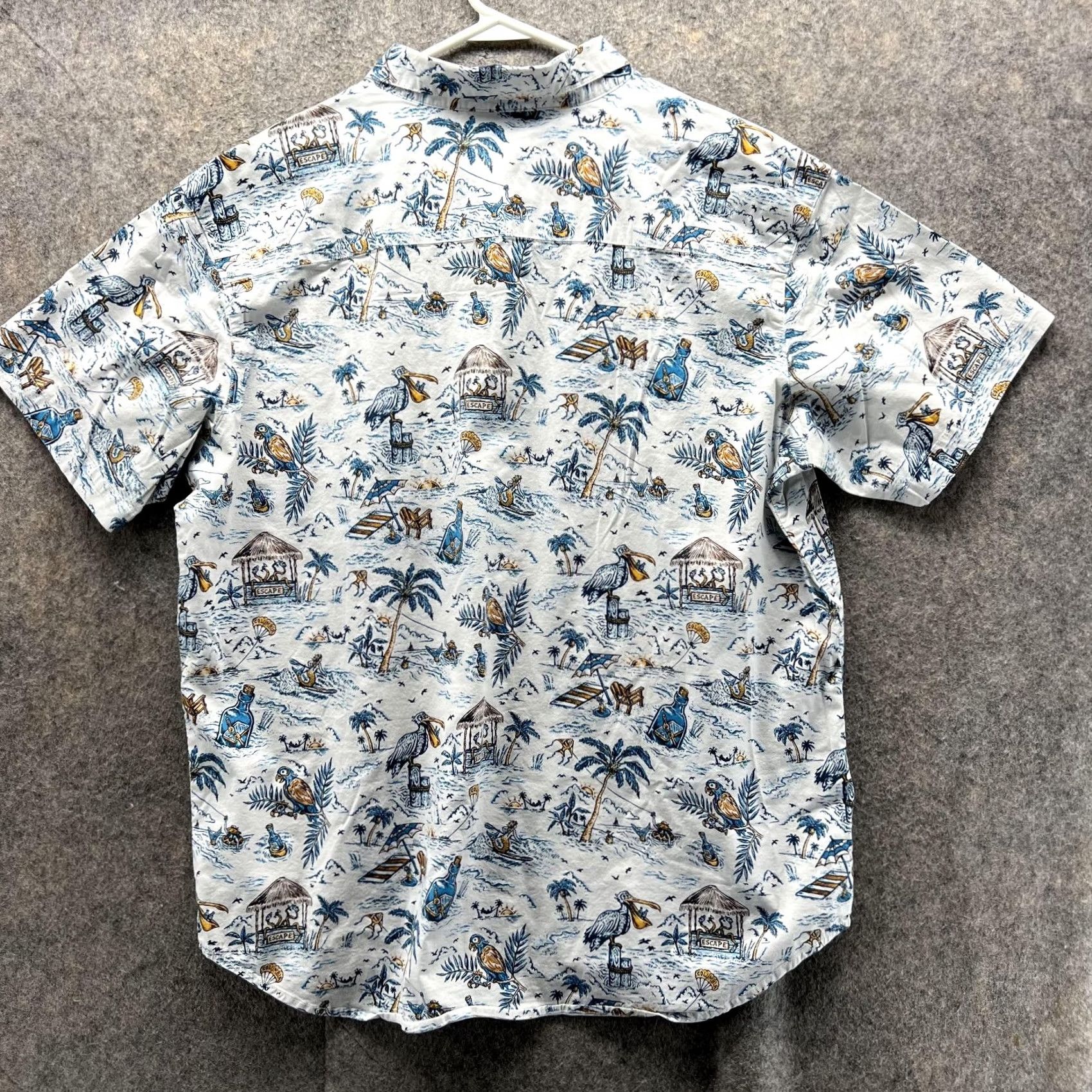 Vintage VINTAGE Columbia Shirt Men XL White Button Down Short Sleeve All over Print Birds vtg Size US XL / EU 56 / 4 - 3 Thumbnail