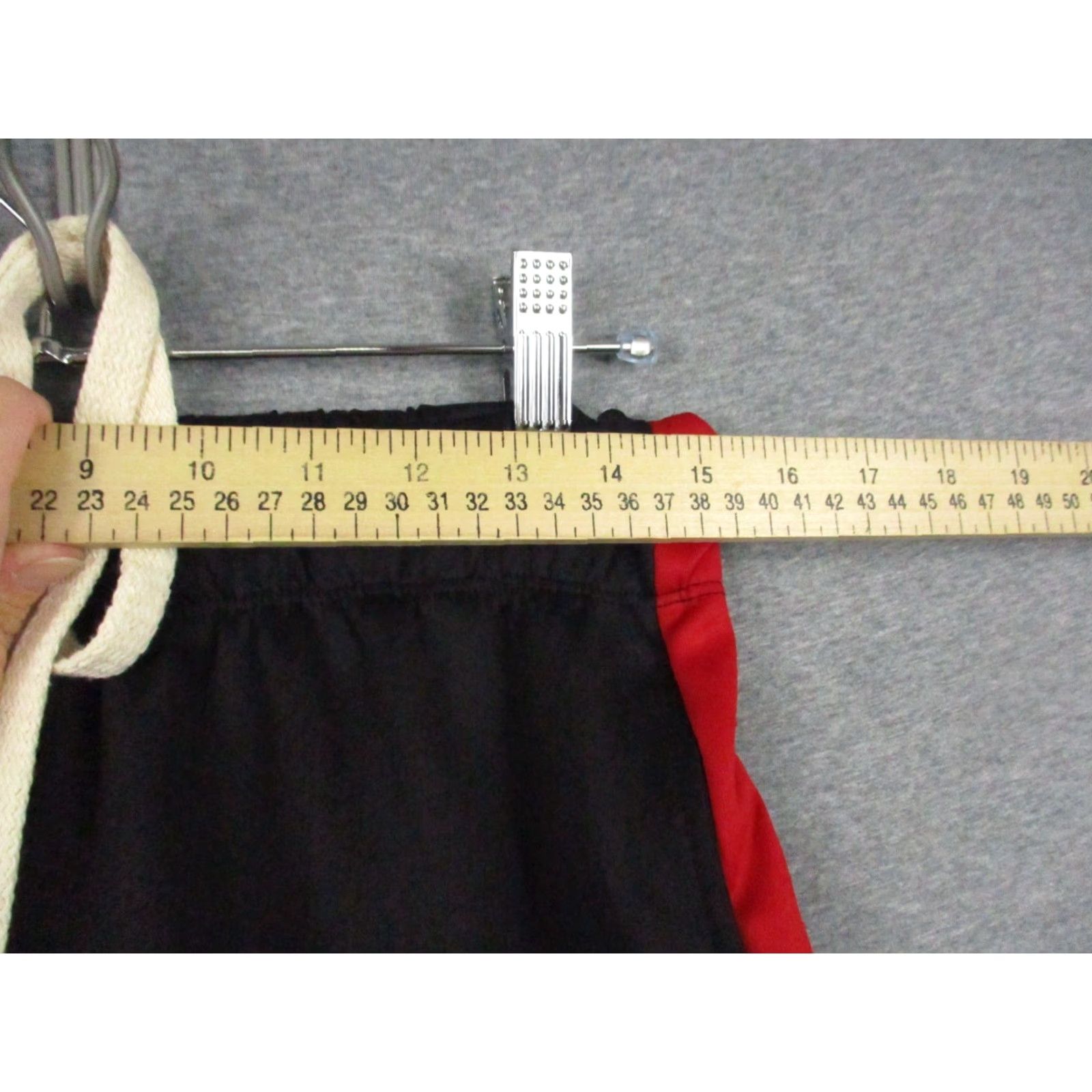 Vintage WEIV Los Angeles Pants Large Men Black Red Stripe Pockets Drawstring Track Pants Size US 33 - 3 Thumbnail