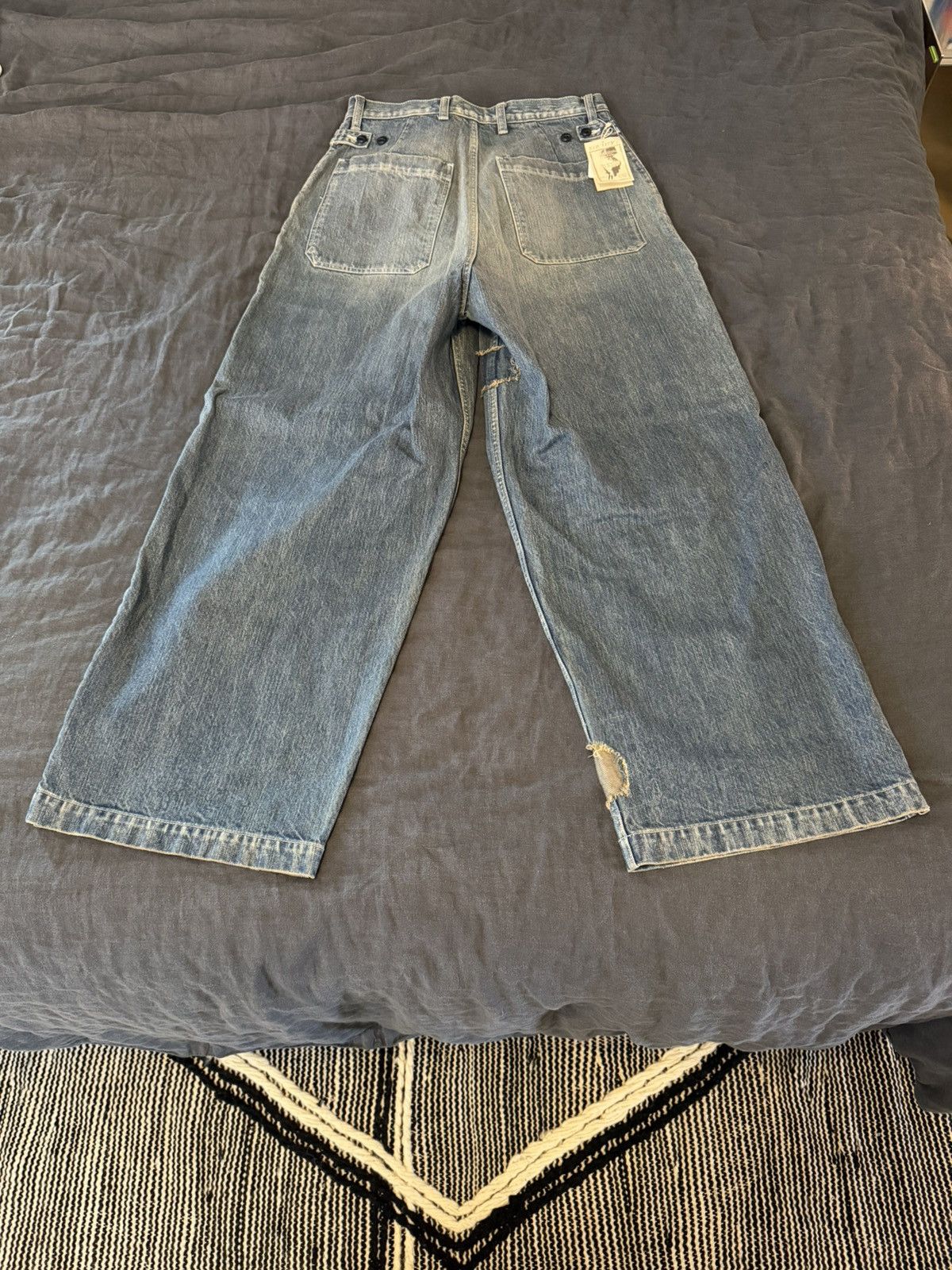 Kapital Kapital 14oz Denim Fatigue Baggy Pants (Rushfield Remake) Size US 30 / EU 46 - 2 Thumbnail