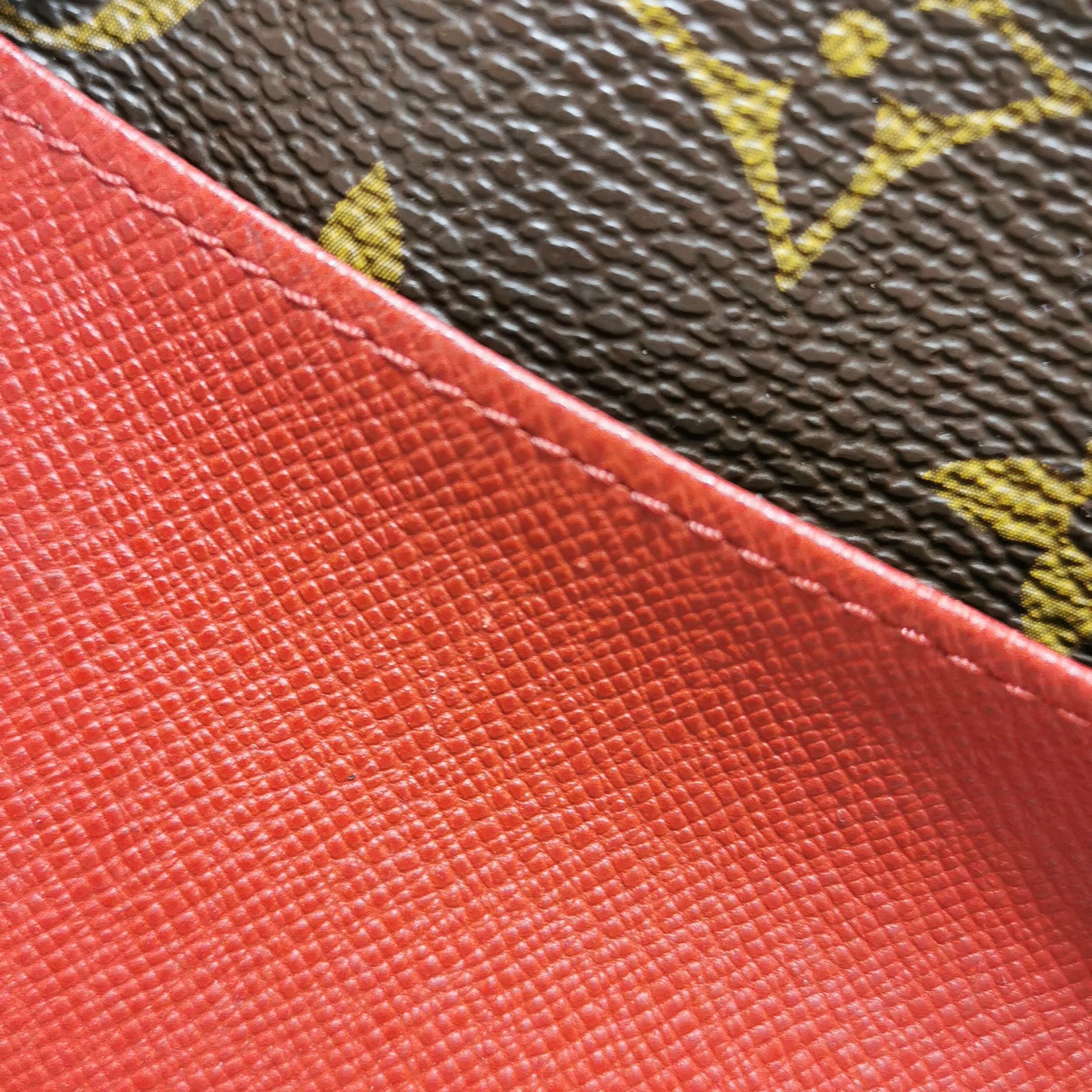 Louis Vuitton Louis Vuitton (LV) Emilie leather Monogram print snap walle Size ONE SIZE - 6 Thumbnail