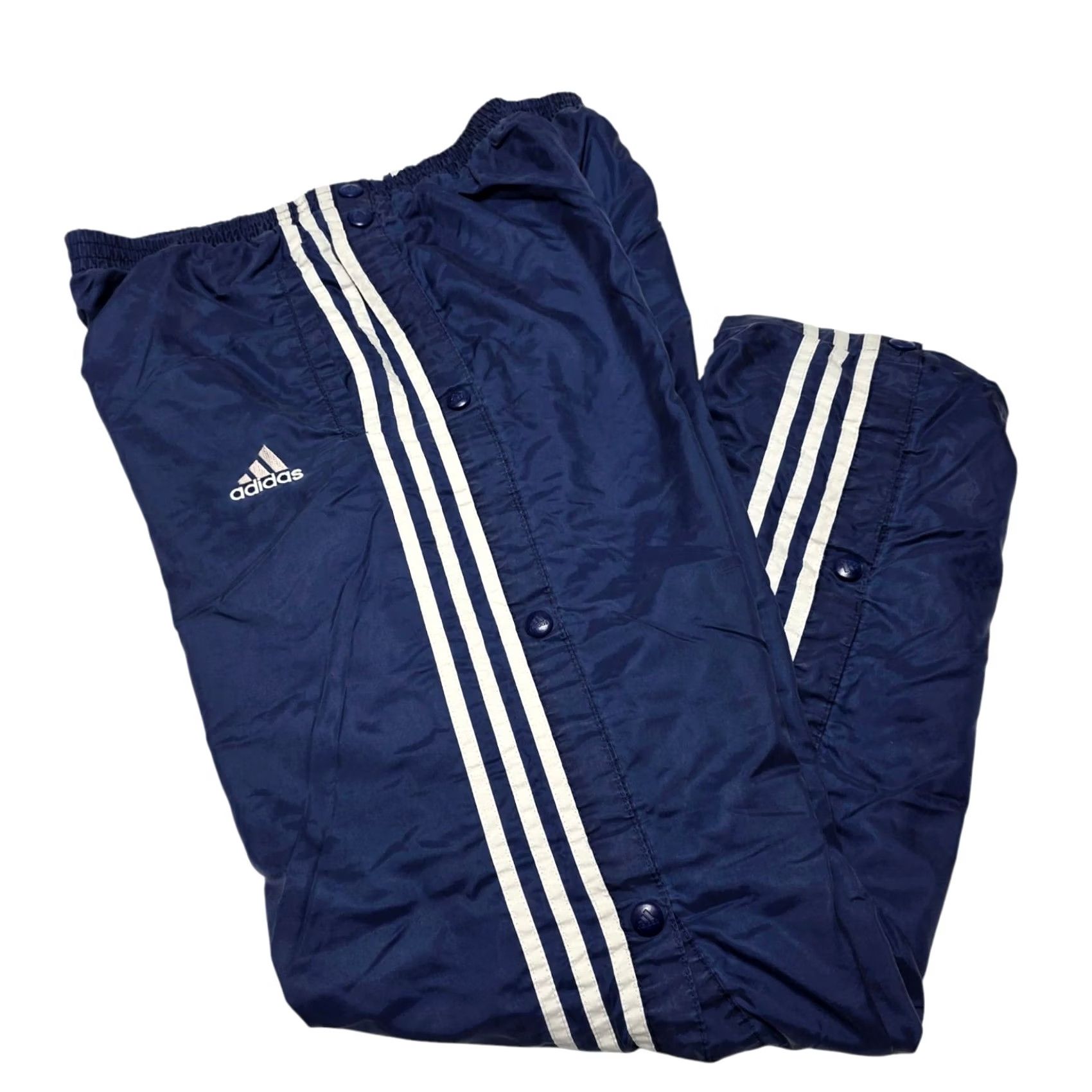Adidas VINTAGE Adidas Windbreaker Track Pants Breakaway Women’s XL Blue Lined 90's Size 40" / US 18 - 2 Thumbnail