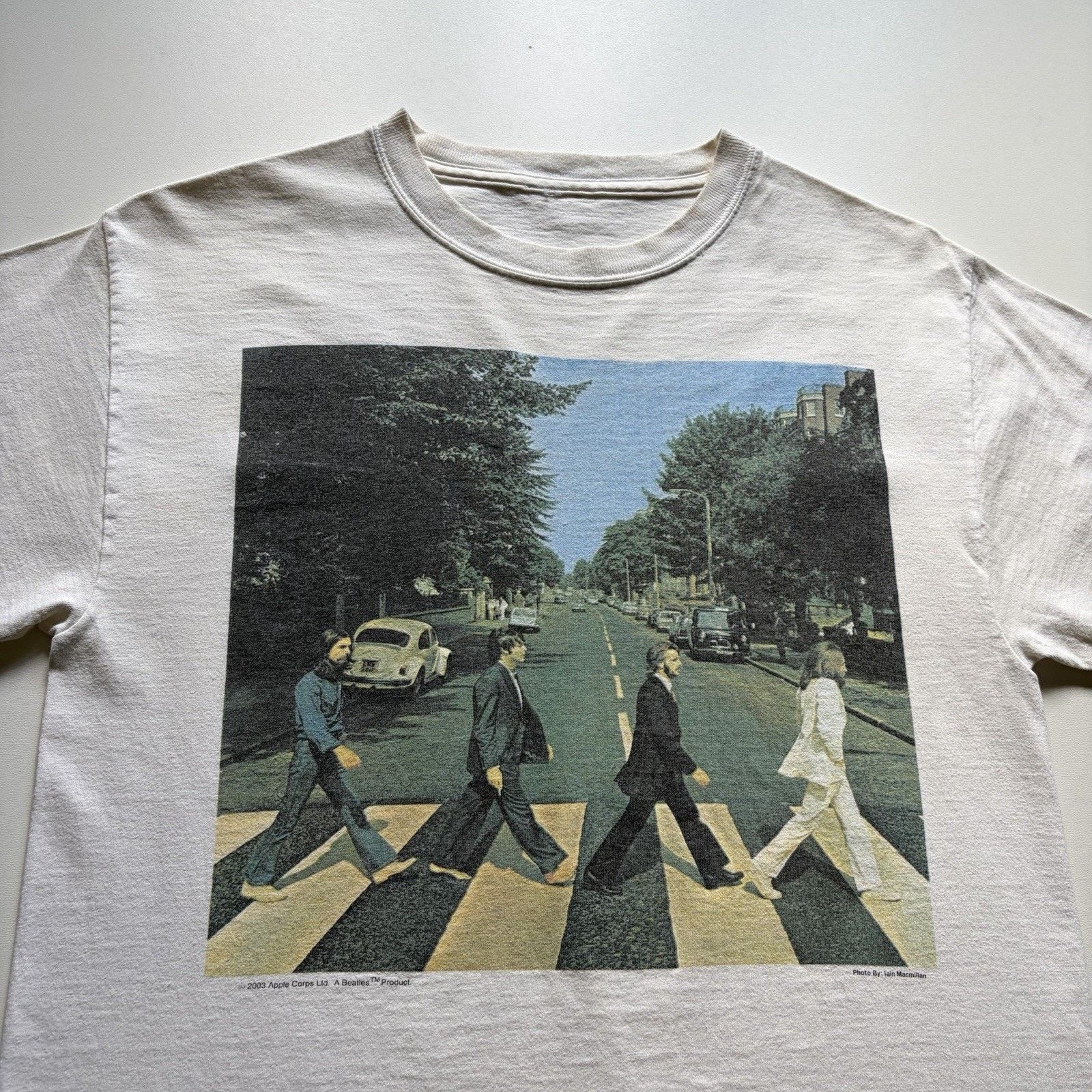 Band Tees × Vintage Vintage The Beatles Abbey Road T-Shirt Small White Y2K 2003 Size US S / EU 44-46 / 1 - 2 Thumbnail