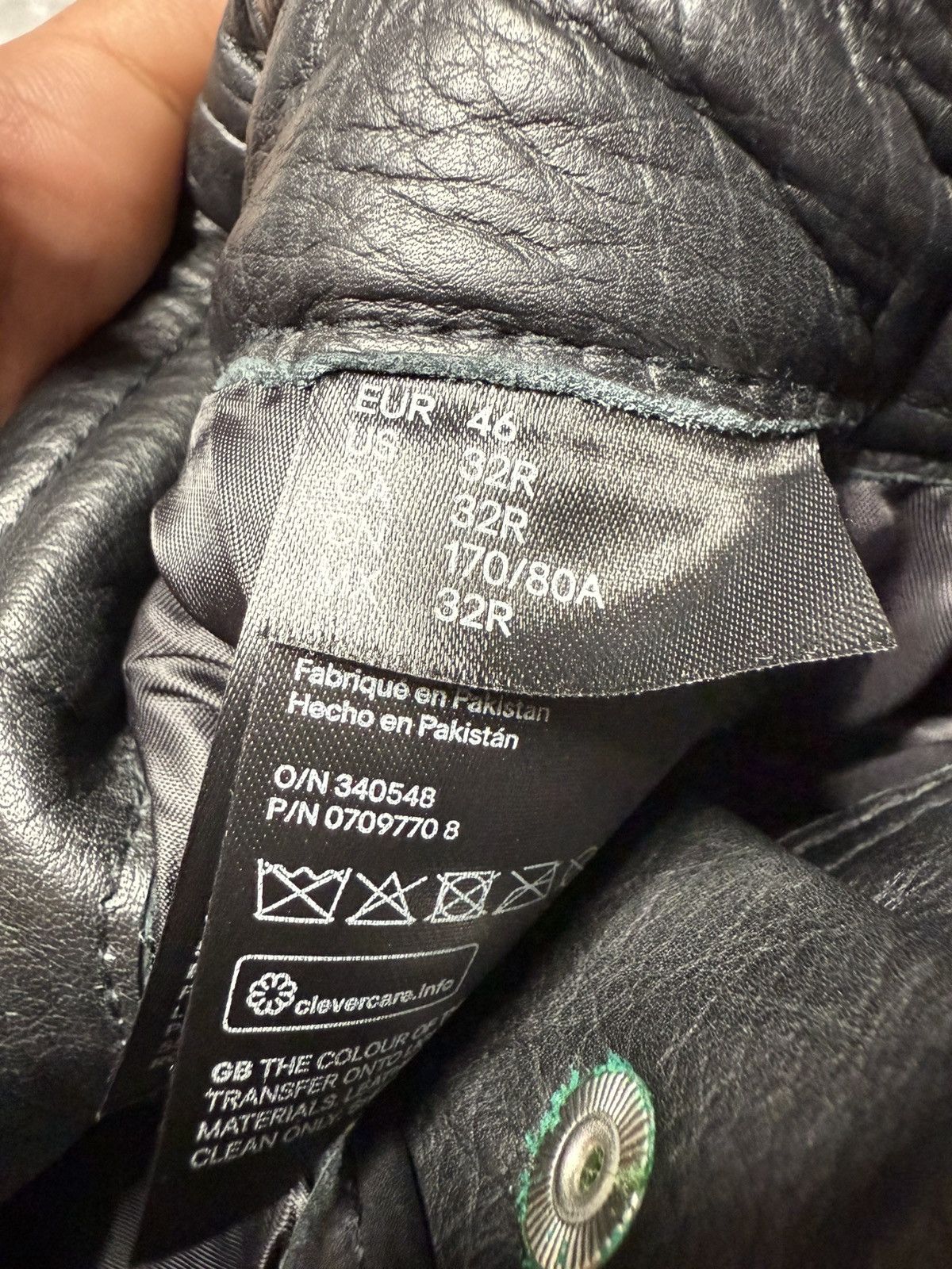 H&M × Moschino H&M x Moschino By jeremy Scott Leather Biker Pants Size US 29 - 10 Thumbnail