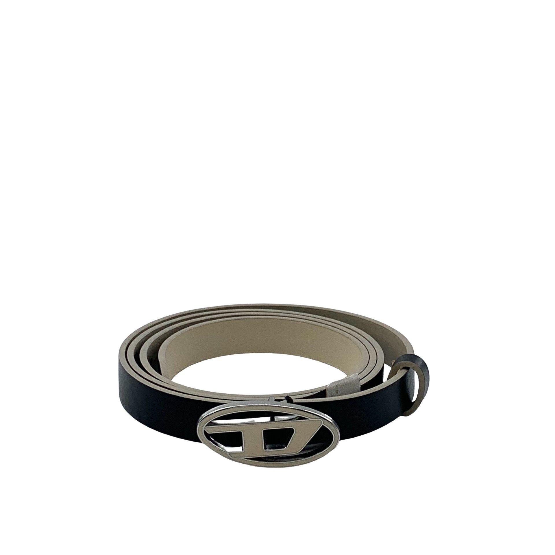Diesel Diesel Logo Silver Buckle Leather Belt 42 Size 42 - 1 Thumbnail