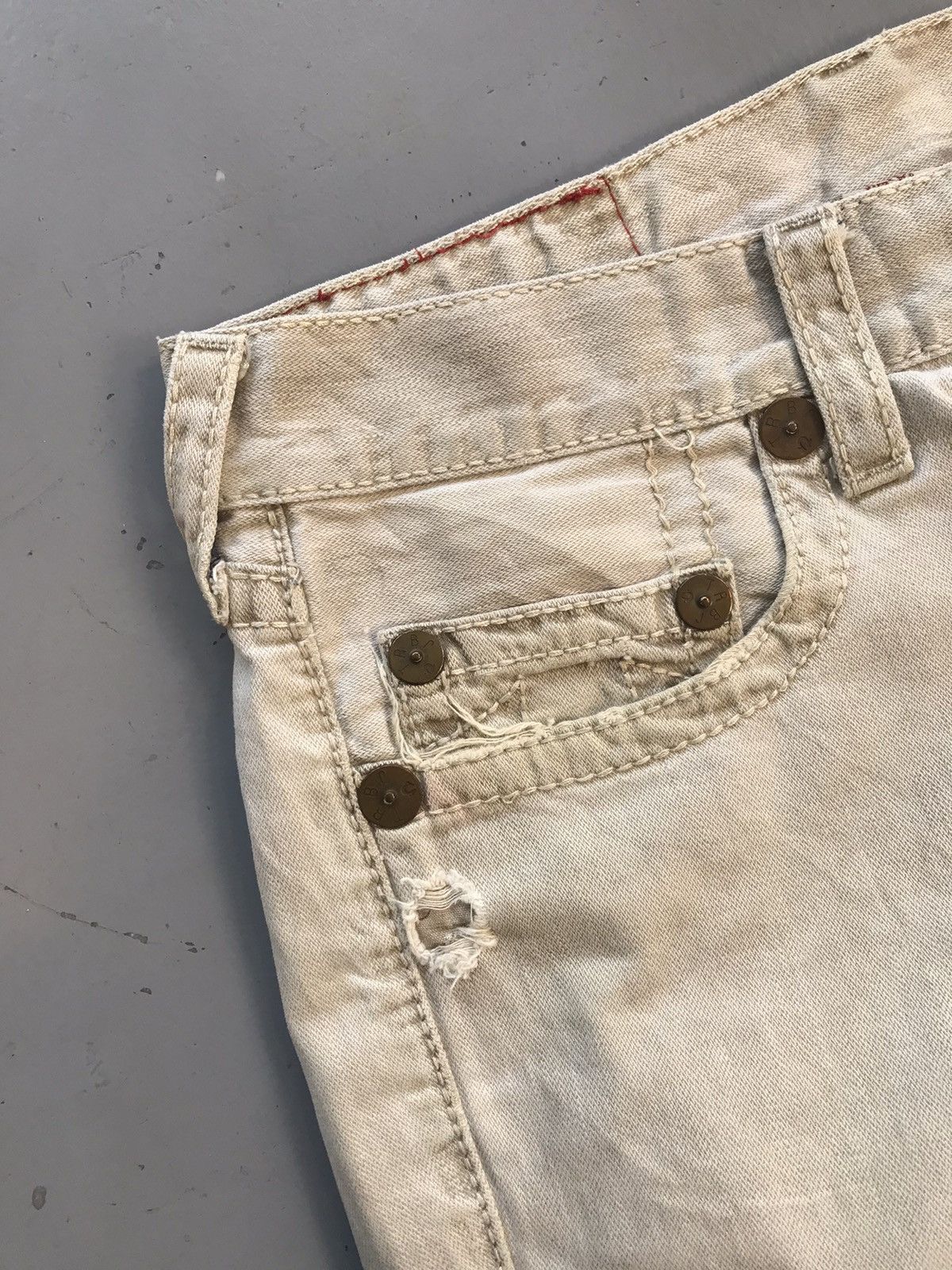 True Religion × Vintage Vintage true religion distressed bootcut denim Size US 34 / EU 50 - 8 Thumbnail