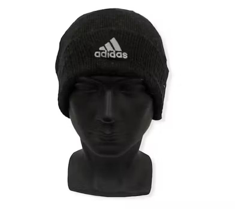 image of Vintage Adidas Trademark Logo Beanie Hat, Men's