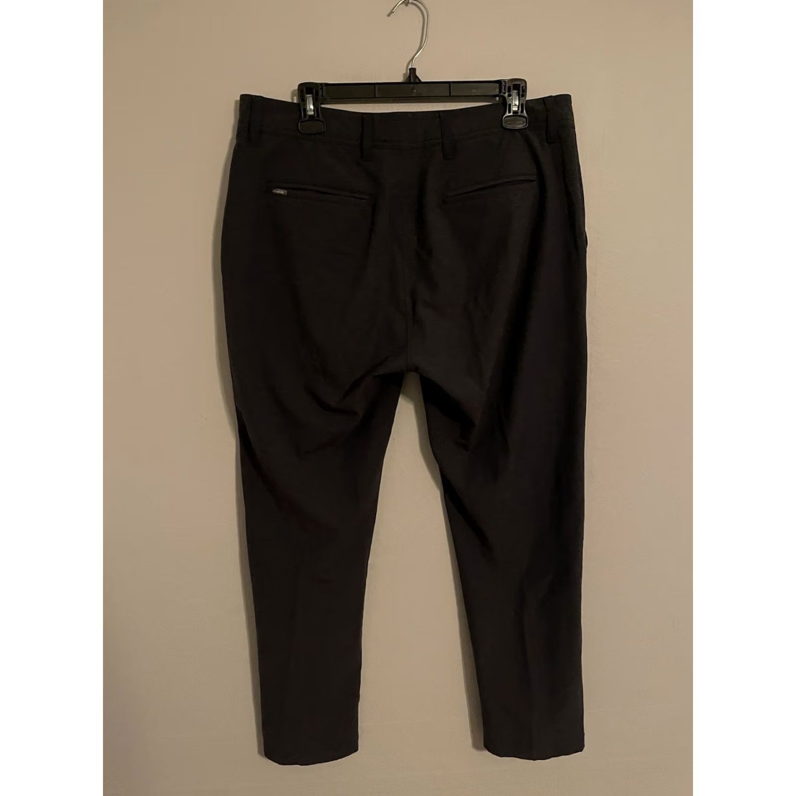 Vintage Linksoul Gray Blue Chino Pants Men's 34S 35x28 Athletic Flat Front Golf Size US 34 / EU 50 - 4 Thumbnail