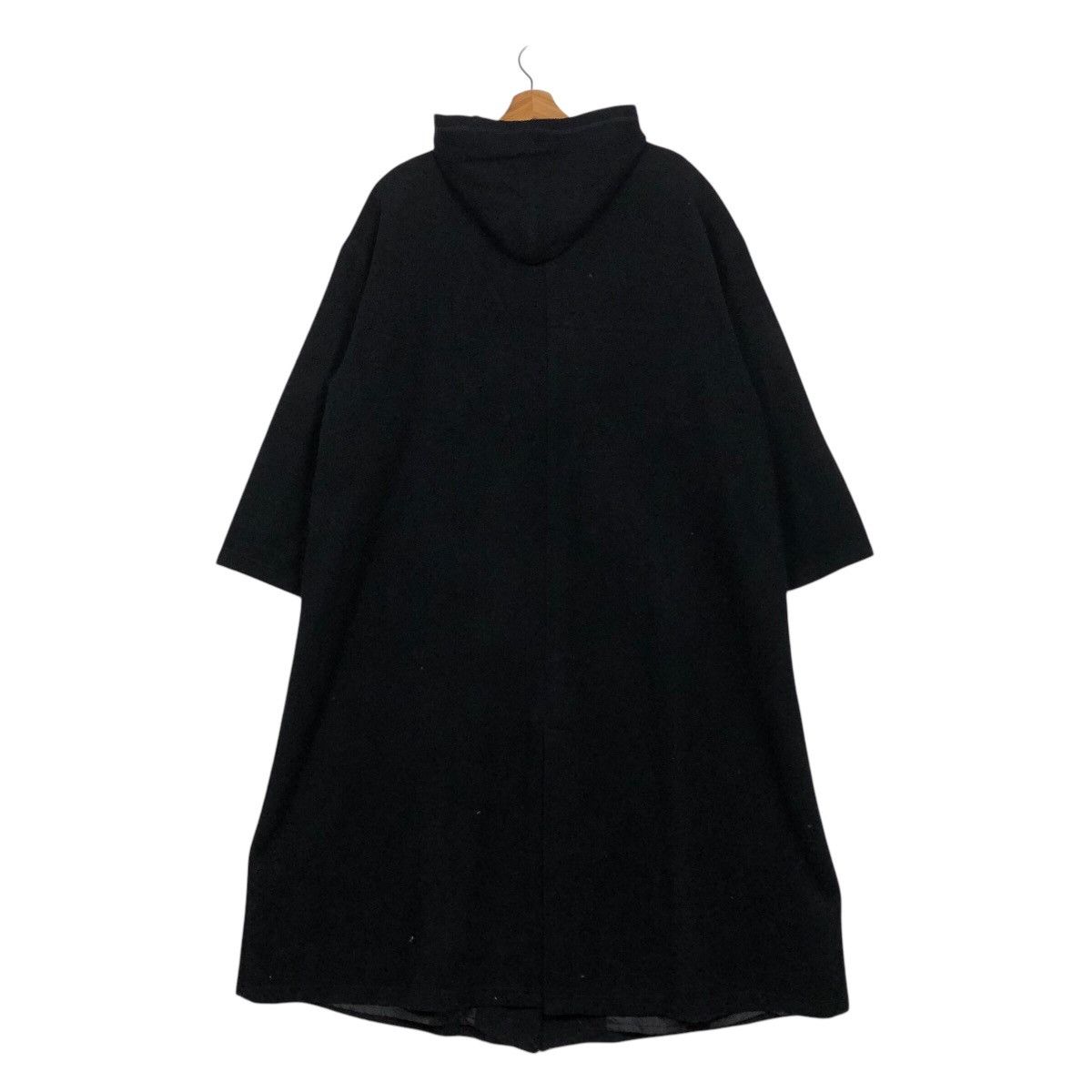 Issey Miyake 📌Rich Black Vintage Long Jacket K&M Collection Avant Garde Size US M / EU 48-50 / 2 - 10 Thumbnail