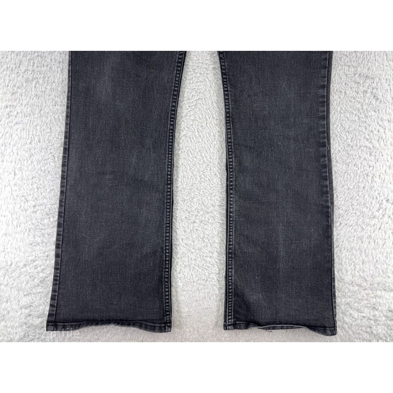 Lee Riders By Lee Jeans Pants Womens 12 Black Denim Bootcut Western Embroidered Denim Jeans Bootcut Womens 12 Black Size 34" / US 12 / IT 48 - 6 Thumbnail