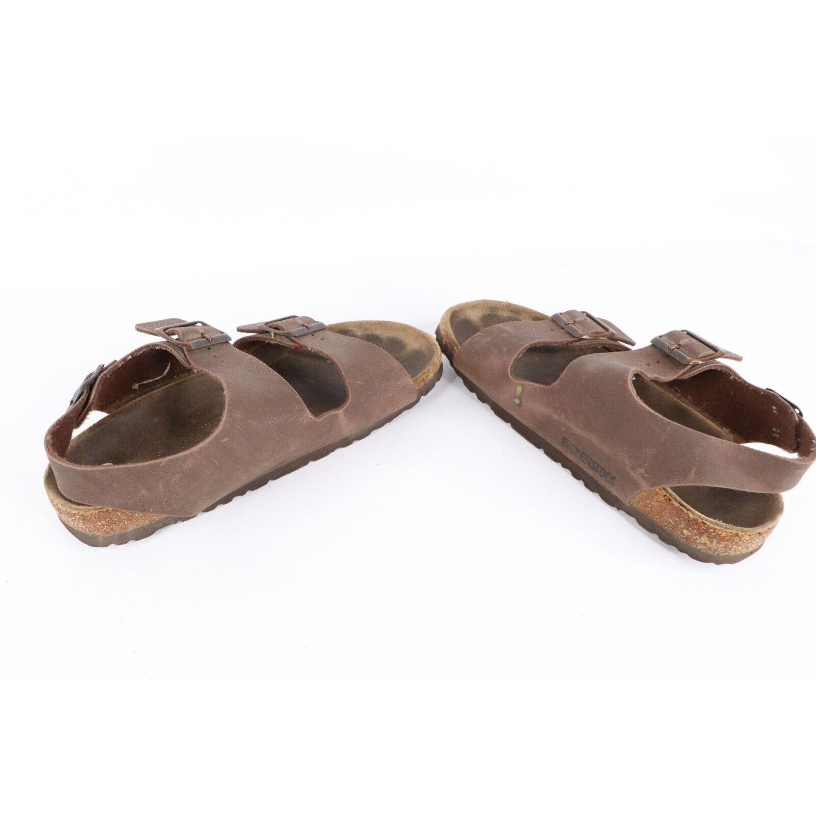 Birkenstock × Vintage Vintage Birkenstock Distressed Leather Heel Strap Sandals Size US 6 / IT 36 - 9 Thumbnail