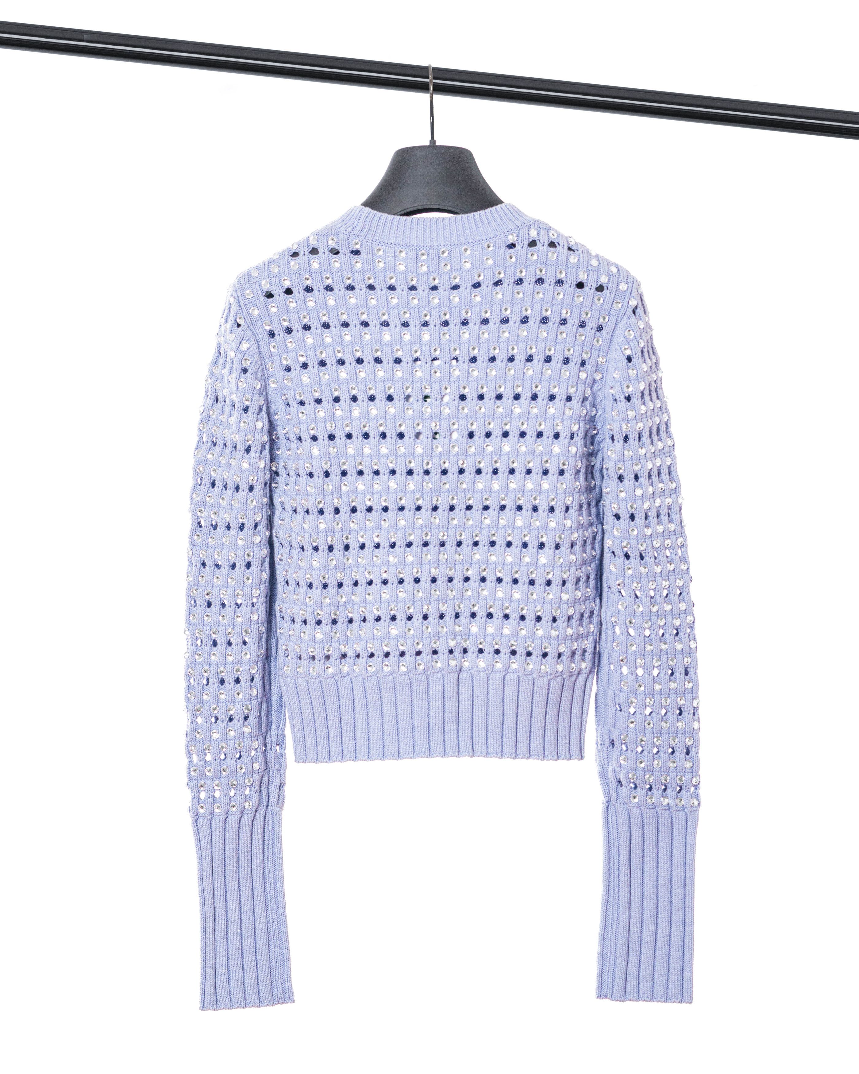 Kenzo KENZO / Embroidered Cropped Knit Sweater Size XS / US 0-2 / IT 36-38 - 5 Thumbnail