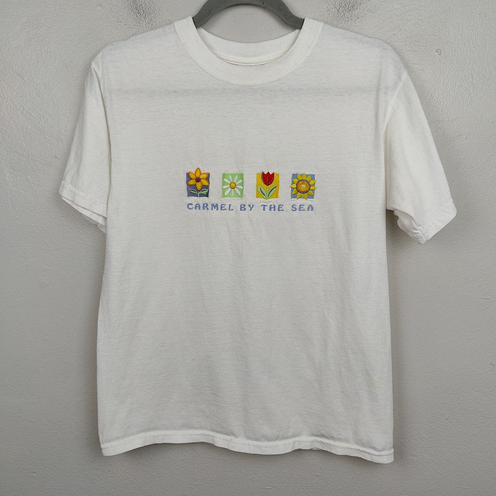 Anvil Vintage Carmel By the Sea Embroidered T-Shirt Size Medium Size US M / EU 48-50 / 2 - 1 Thumbnail