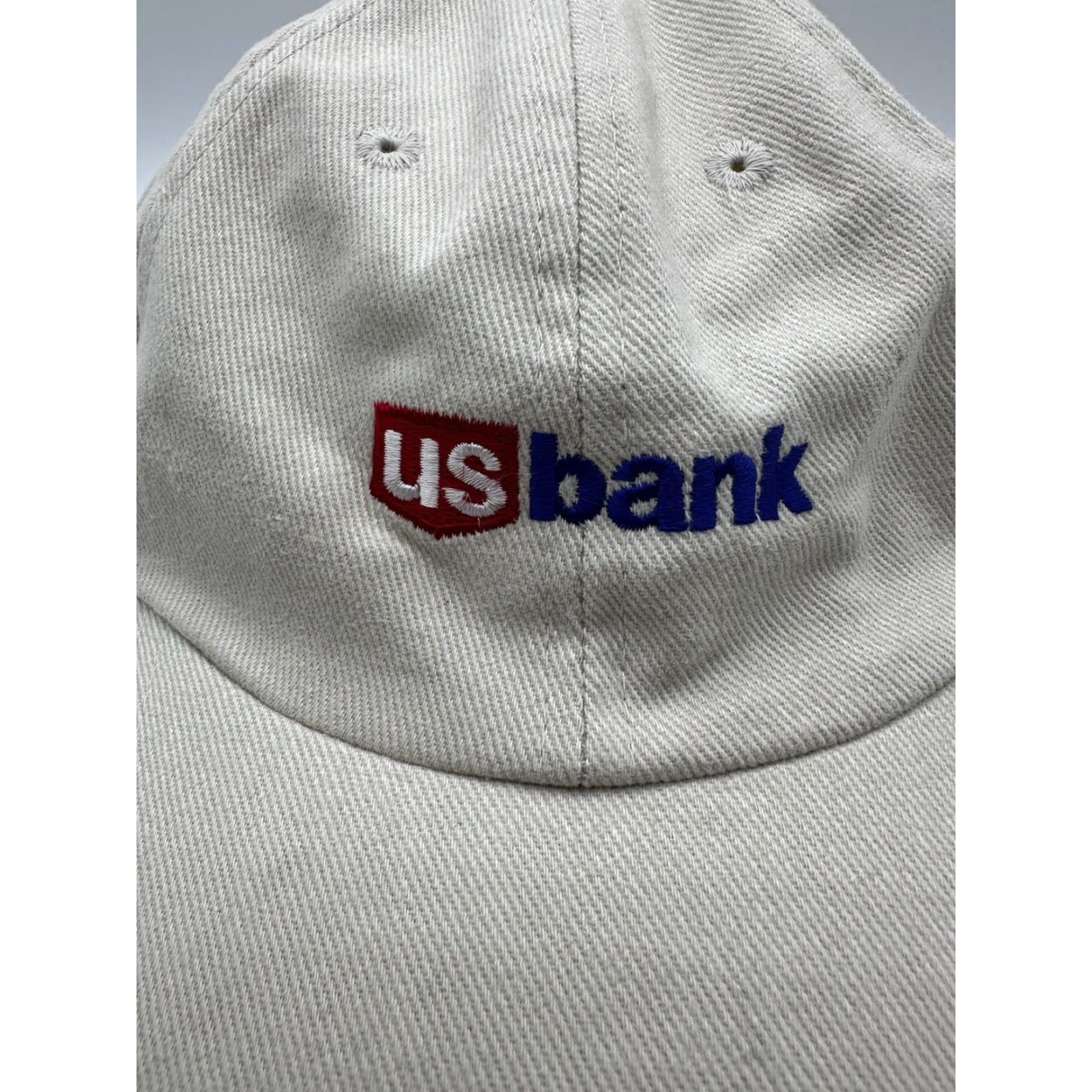 Vintage Ahead Baseball Cap Blue Red OS US Bank Embroidered Adjustable Slideback Hat Mens Cap Size ONE SIZE - 3 Thumbnail