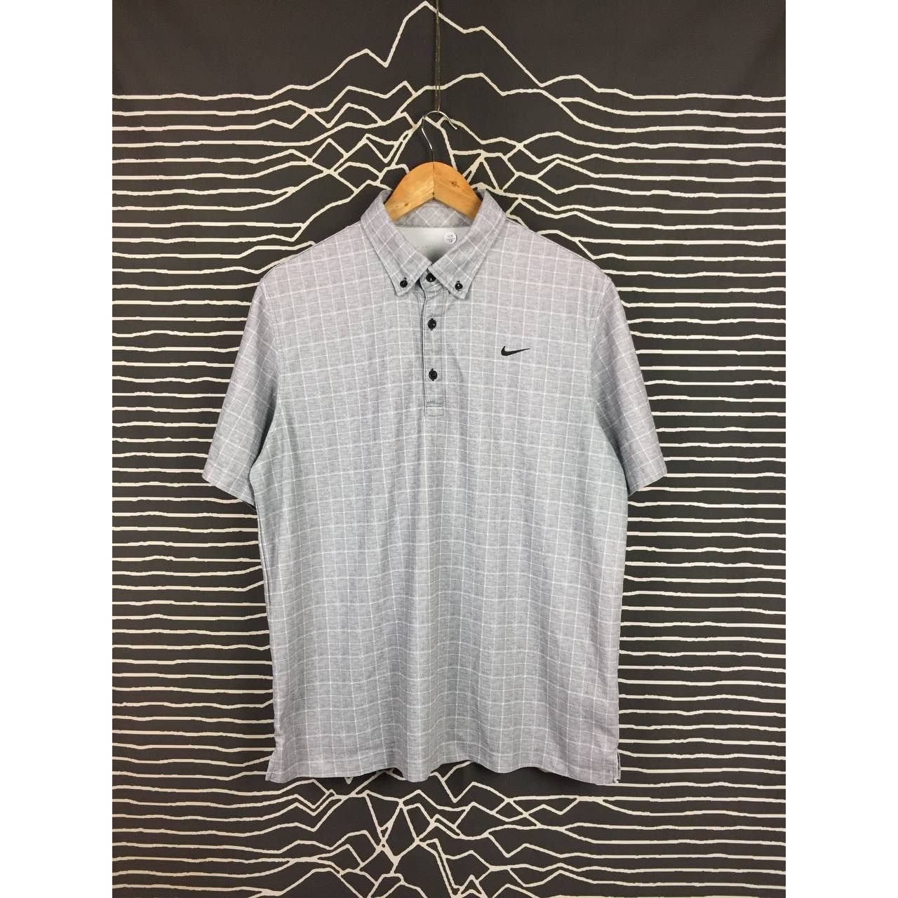 Nike × Vintage Nike Golf Swoosh Embroidered Logo Checkered Polo Tee Size US L / EU 52-54 / 3 - 2 Thumbnail