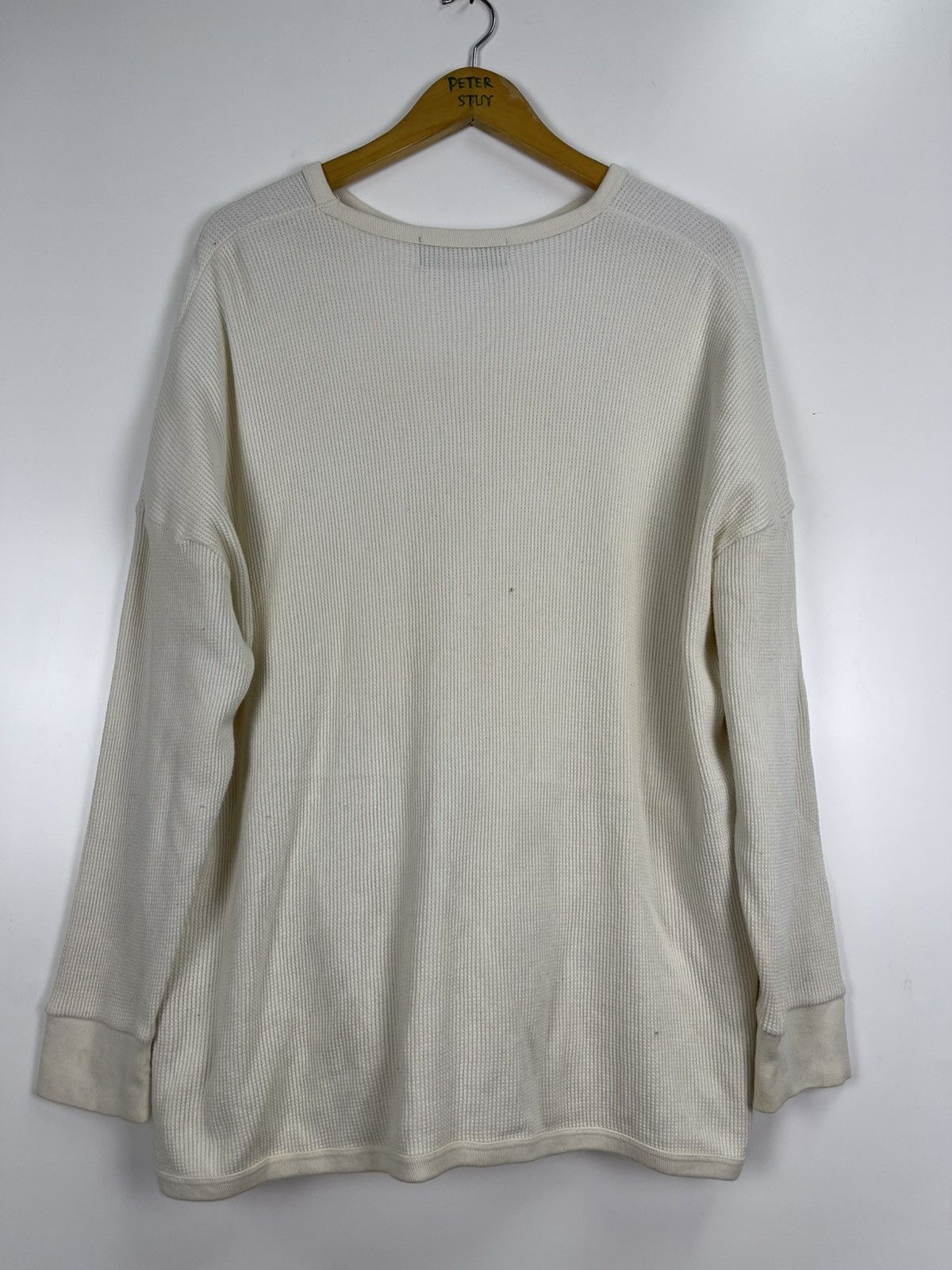 Designer Cabane De Zucca Women’s Waffle Crew Neck Longsleeve Size US M / EU 48-50 / 2 - 9 Thumbnail