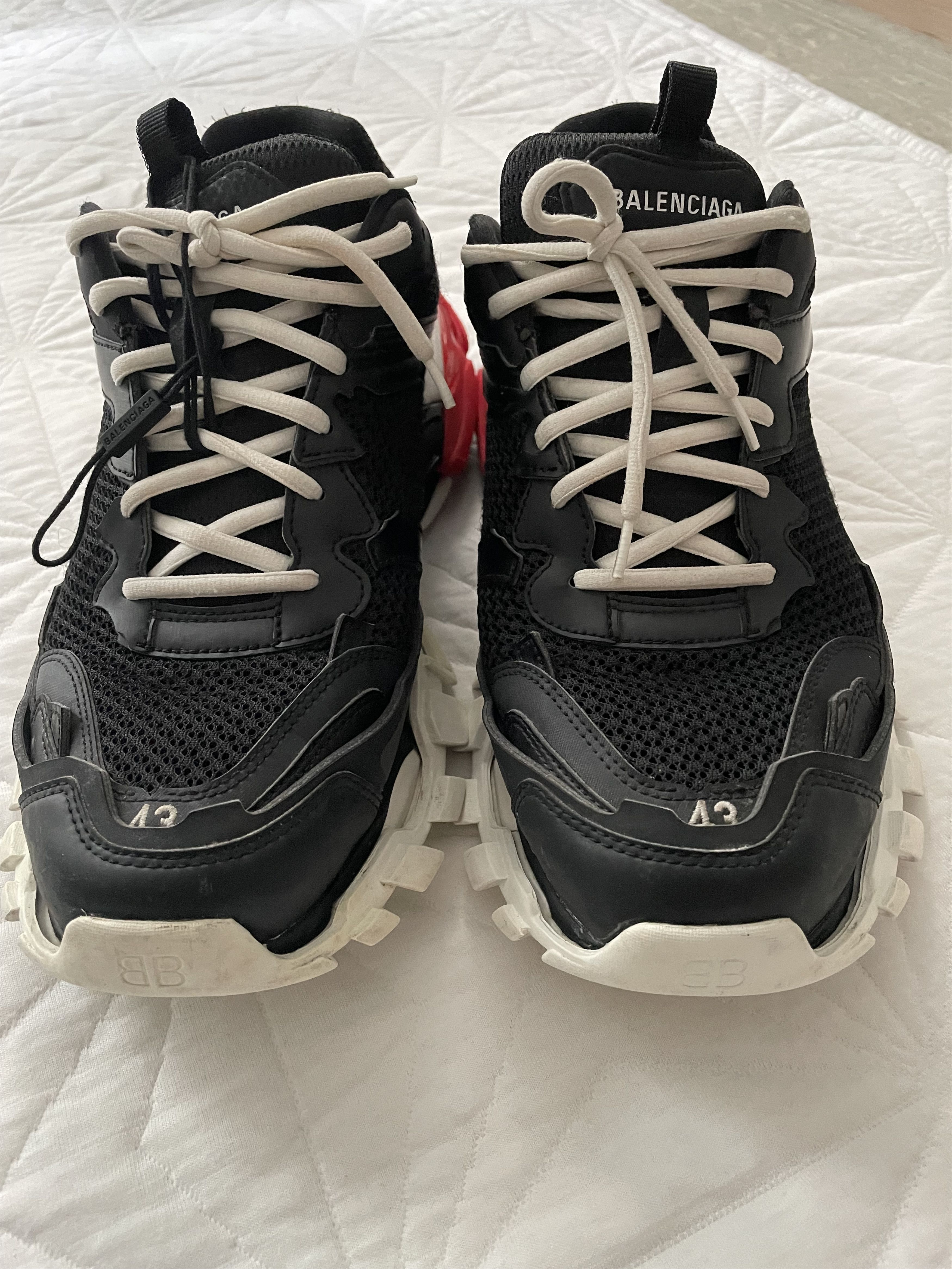 Balenciaga Balenciaga Track.3 Distressed Mesh and Nylon Sneakers 43 10 Grailed