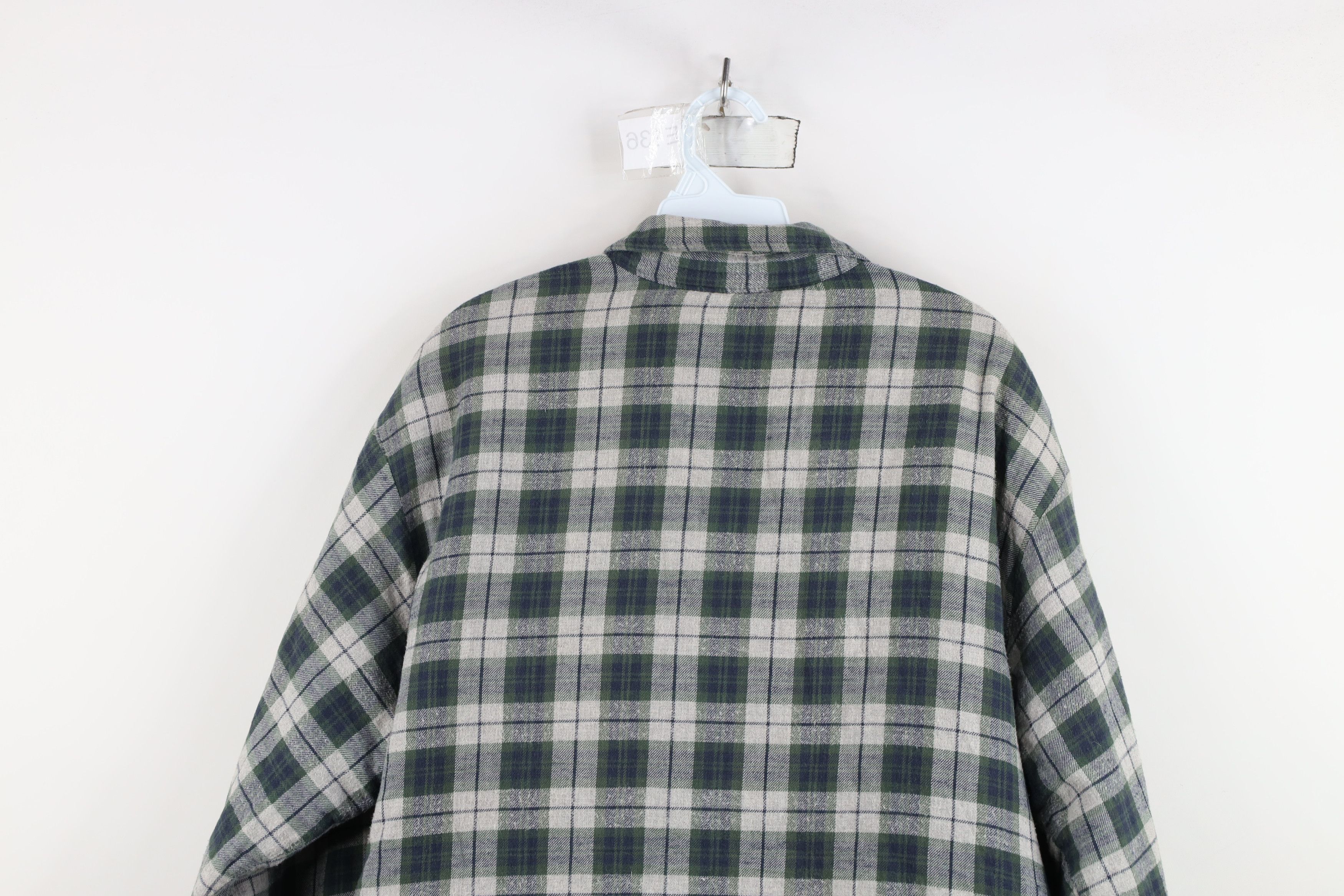 Vintage Vintage 90s Streetwear Flannel Button Shirt Jacket Jac Shirt Size US L / EU 52-54 / 3 - 14 Thumbnail