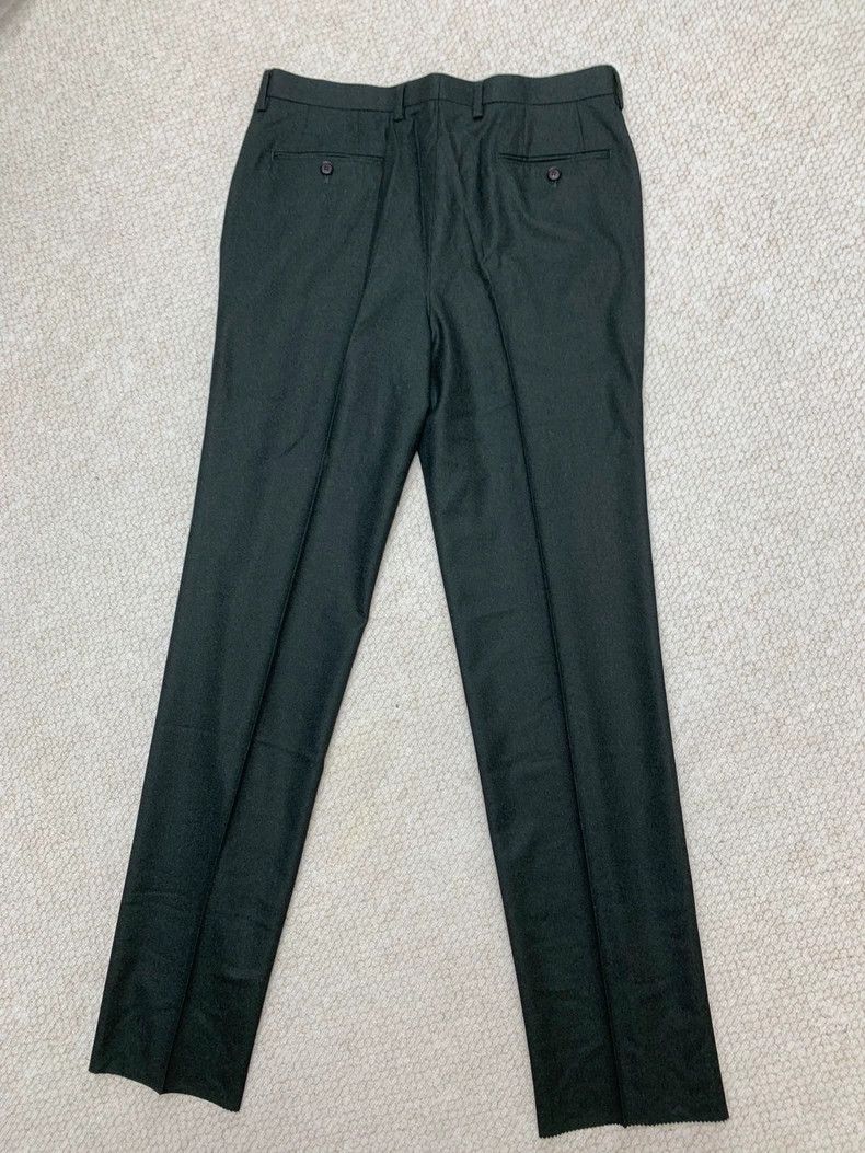 Loro Piana LORO PIANA Dark green wool cashmere thick trousers Size 52L - 6 Thumbnail