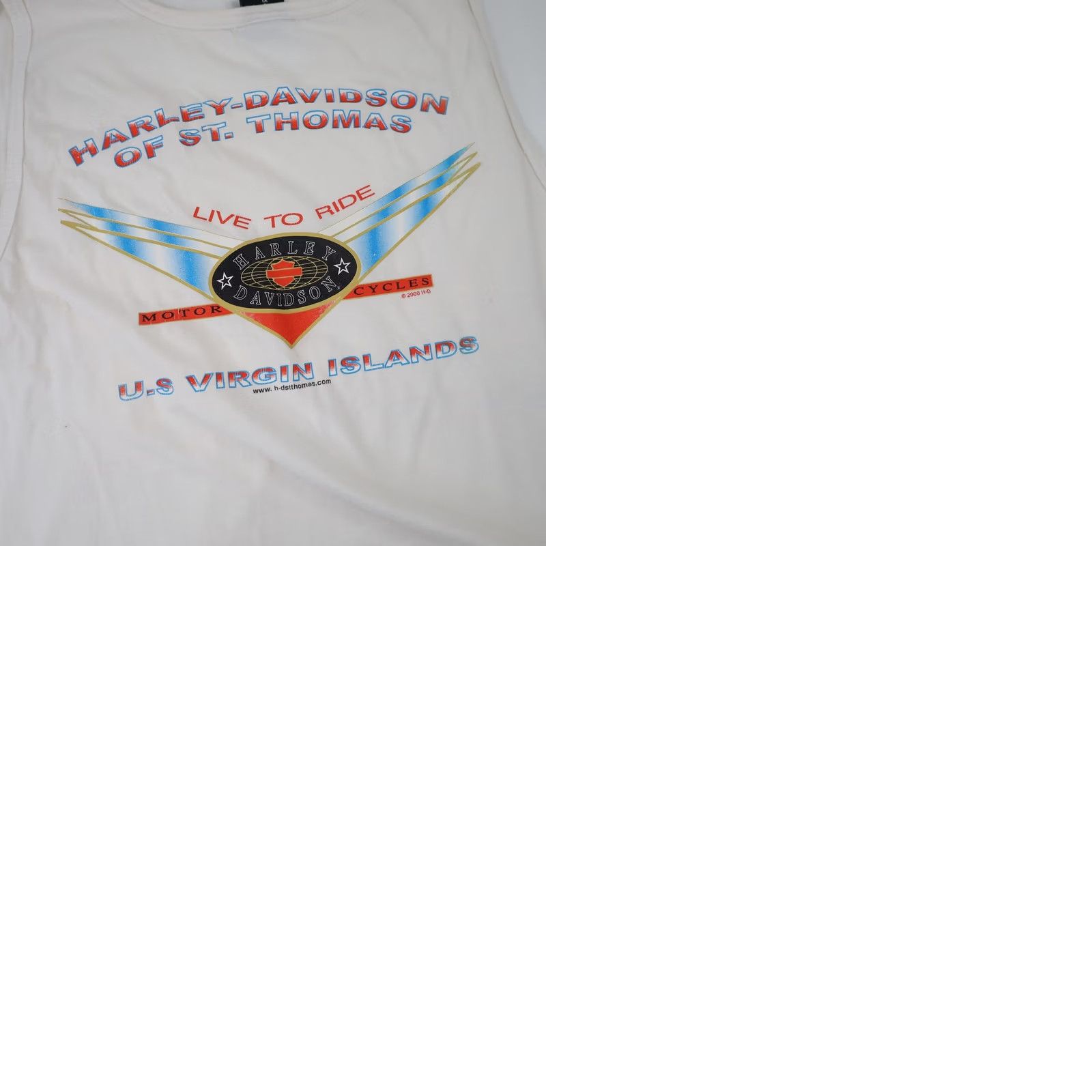 Harley Davidson VINTAGE Harley Davidson Mens XL Genuine Motorcycles Graphic Tank Top White Size US XL / EU 56 / 4 - 9 Thumbnail